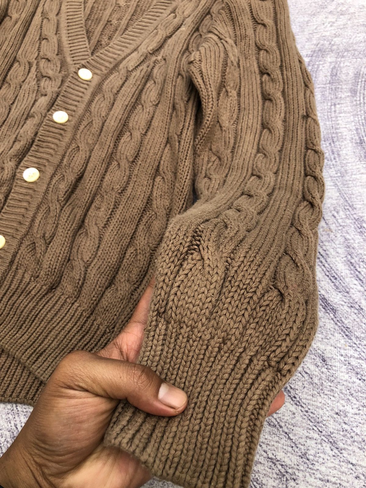 Homespun Knitwear 🔴Cardigan Polo Club Pureknit Memeri/Jumper Luxury Style Size L / US 10 / IT 46 - 5 Thumbnail