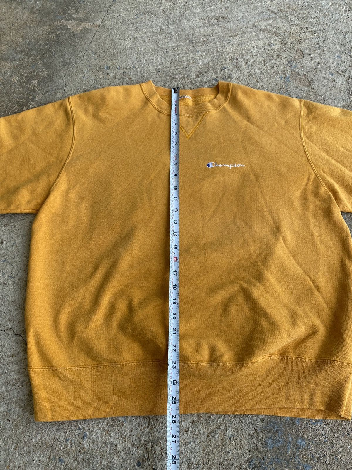 Champion × Vintage Vintage 90’s Champion Essential Yellow Sweatshirt Size US M / EU 48-50 / 2 - 9 Thumbnail