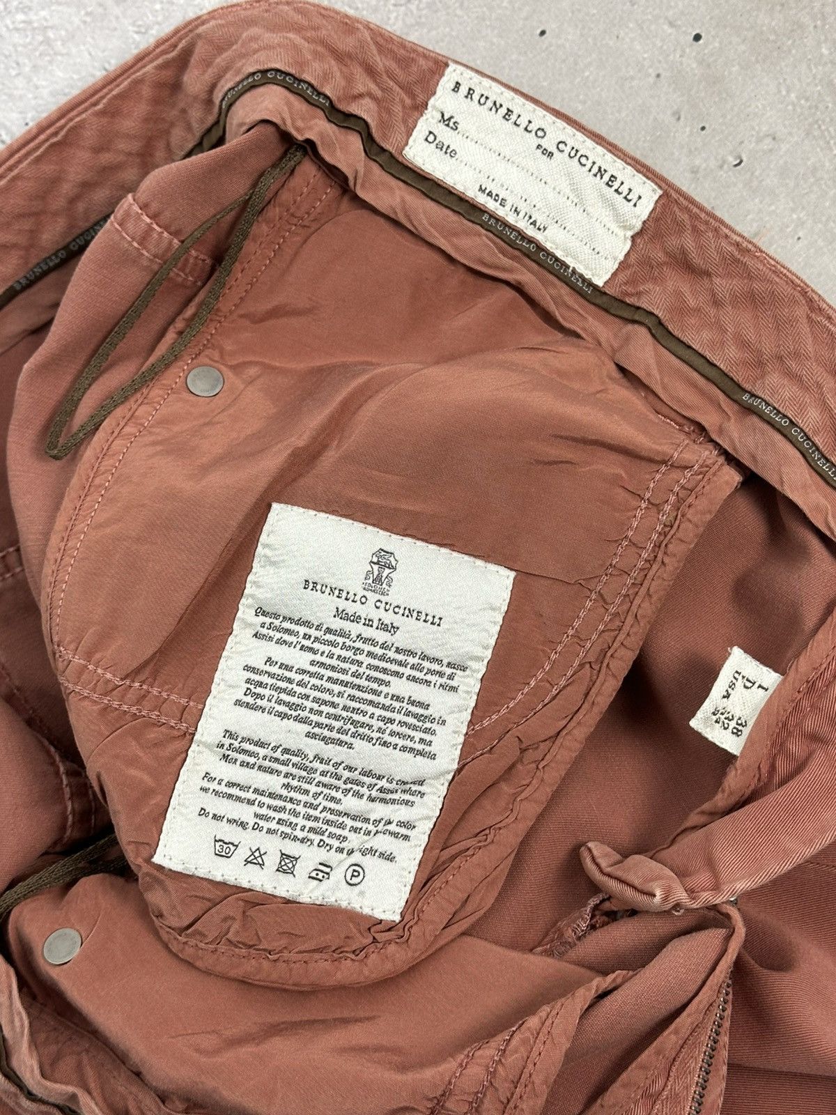 Brunello Cucinelli Brunello Cucinelli Made in Itay Brownish-Orange Pants Size 26" / US 2 / IT 38 - 14 Thumbnail