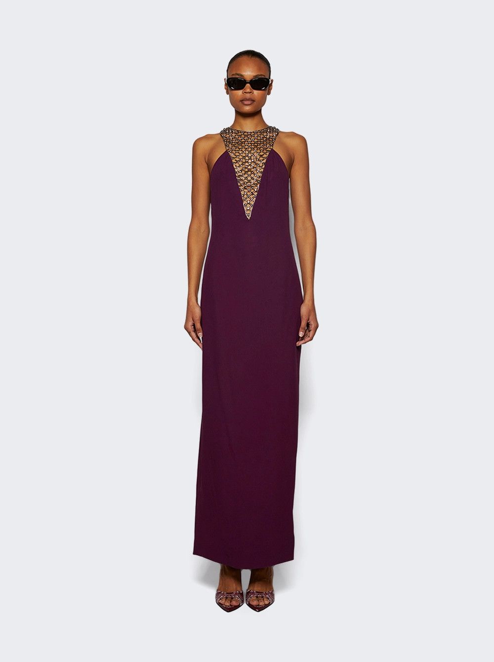 The Attico o1mle0526 Cady Dress in Burgundy Size S / US 4 / IT 40 - 3 Thumbnail