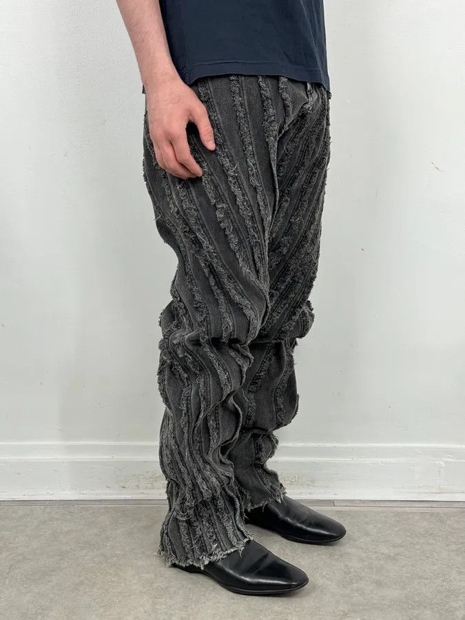 Mugler AW2025 Mugler Spiral Baggy Washed Grey Gradient Jeans Size US 30 / EU 46 - 2 Thumbnail