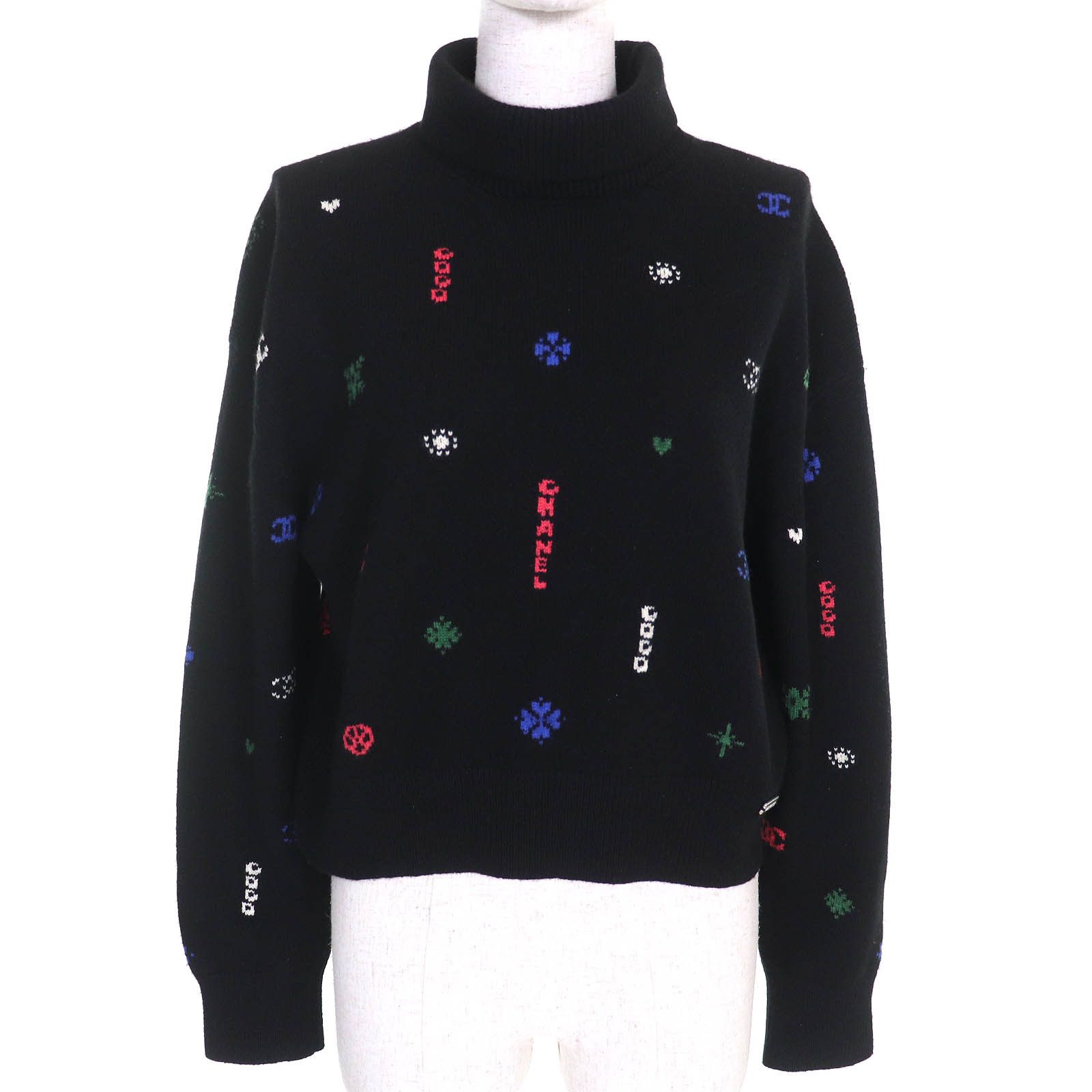 Chanel Chanel Chanel COCO Mark Cashmere Knit Sweater Others Tops P70647 DUTY FREE for USA Size ONE SIZE - 1 Thumbnail