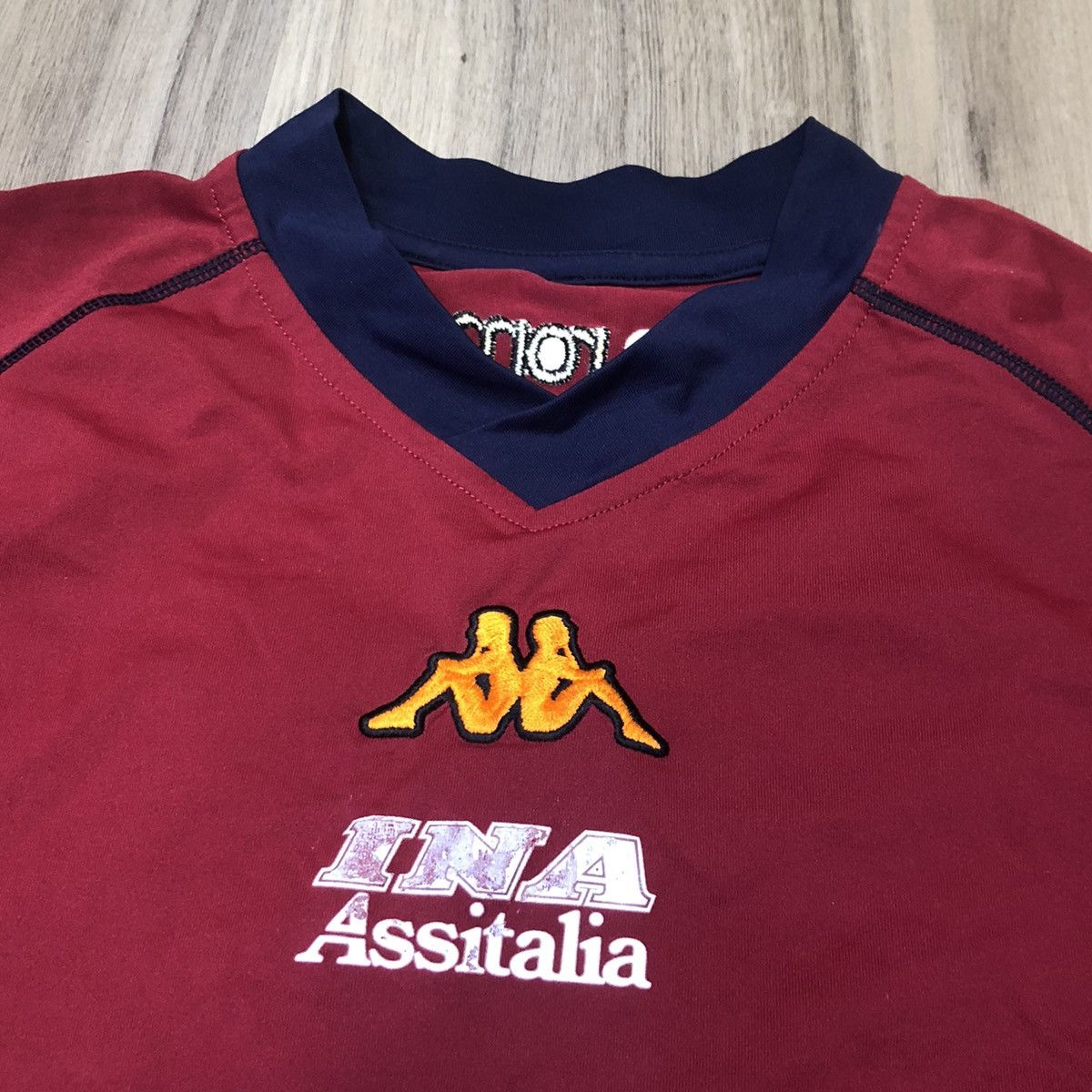 Kappa Roma 2000s kappa training shirt Size US L / EU 52-54 / 3 - 3 Thumbnail