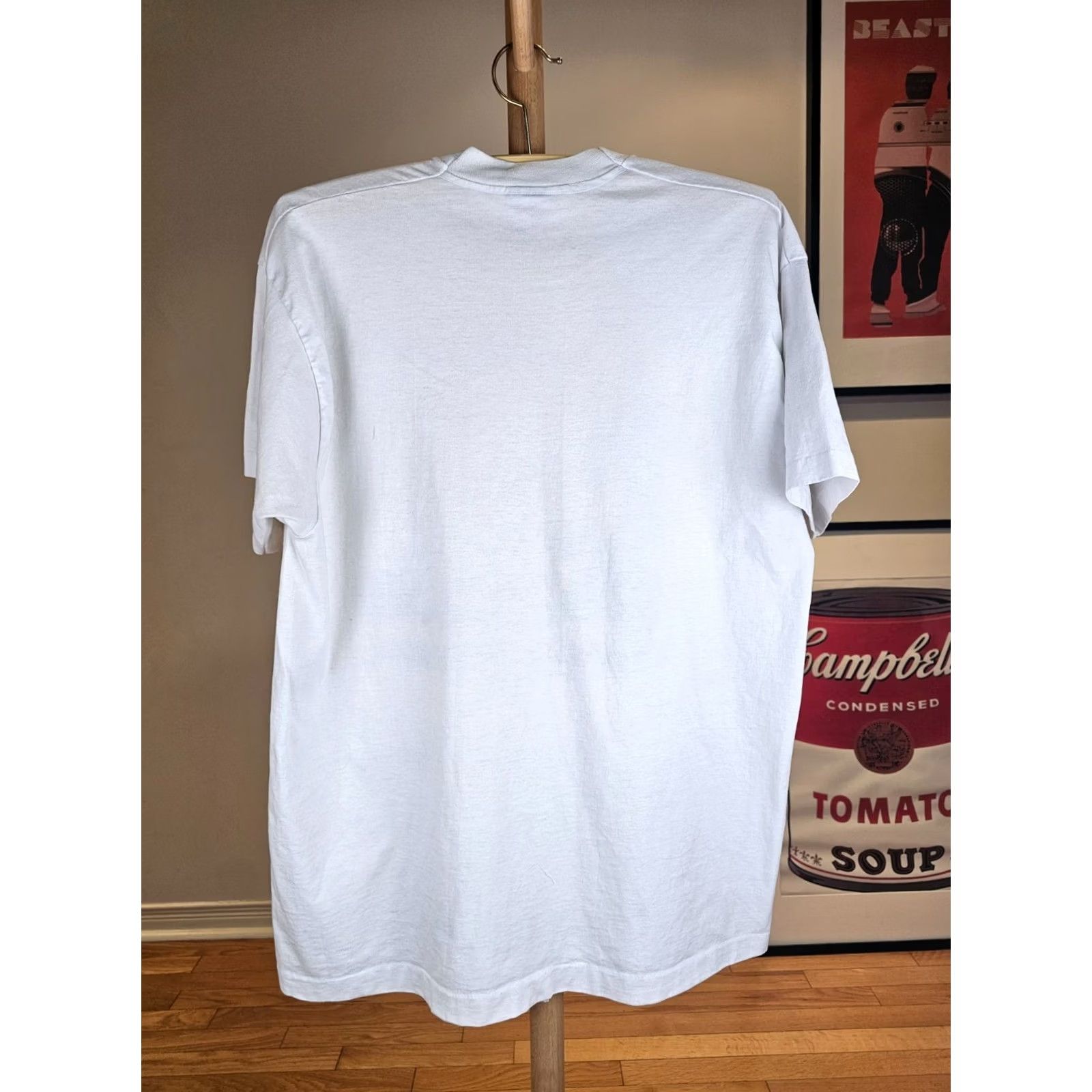 Fruit Of The Loom VINTAGE 90' CRUISIN OLDTOWN SHERWOOD HOT ROD SINGLE STITCH T-SHIRT SZ XL Shirt Mens XL White Cotton Graphic Stitch Retro Cruisin 90s Shirts Size US XL / EU 56 / 4 - 6 Thumbnail
