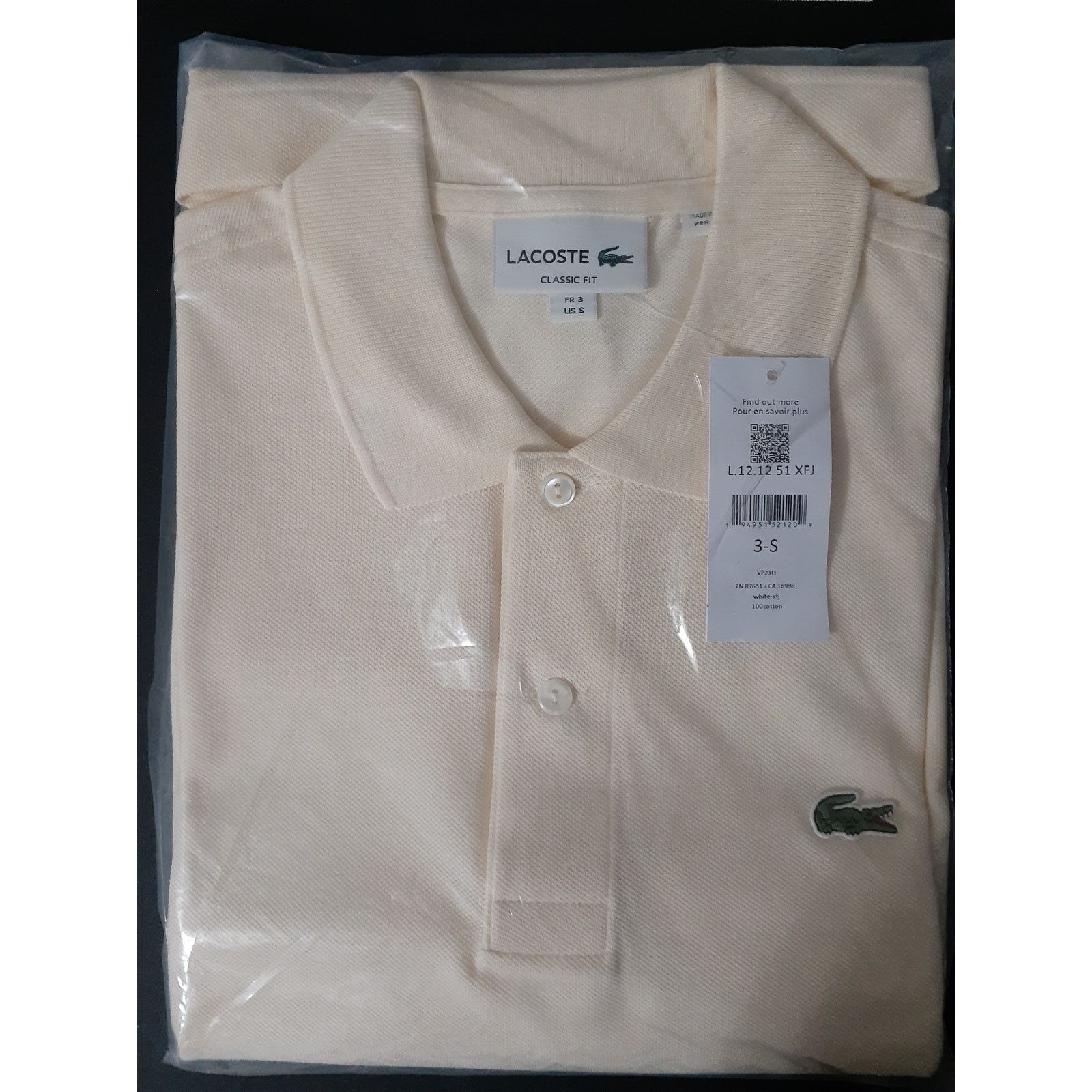 Lacoste Lacoste Mens Legacy Short Sleeve L.1212 Pique Polo Lapland S Size US S / EU 44-46 / 1 - 2 Thumbnail