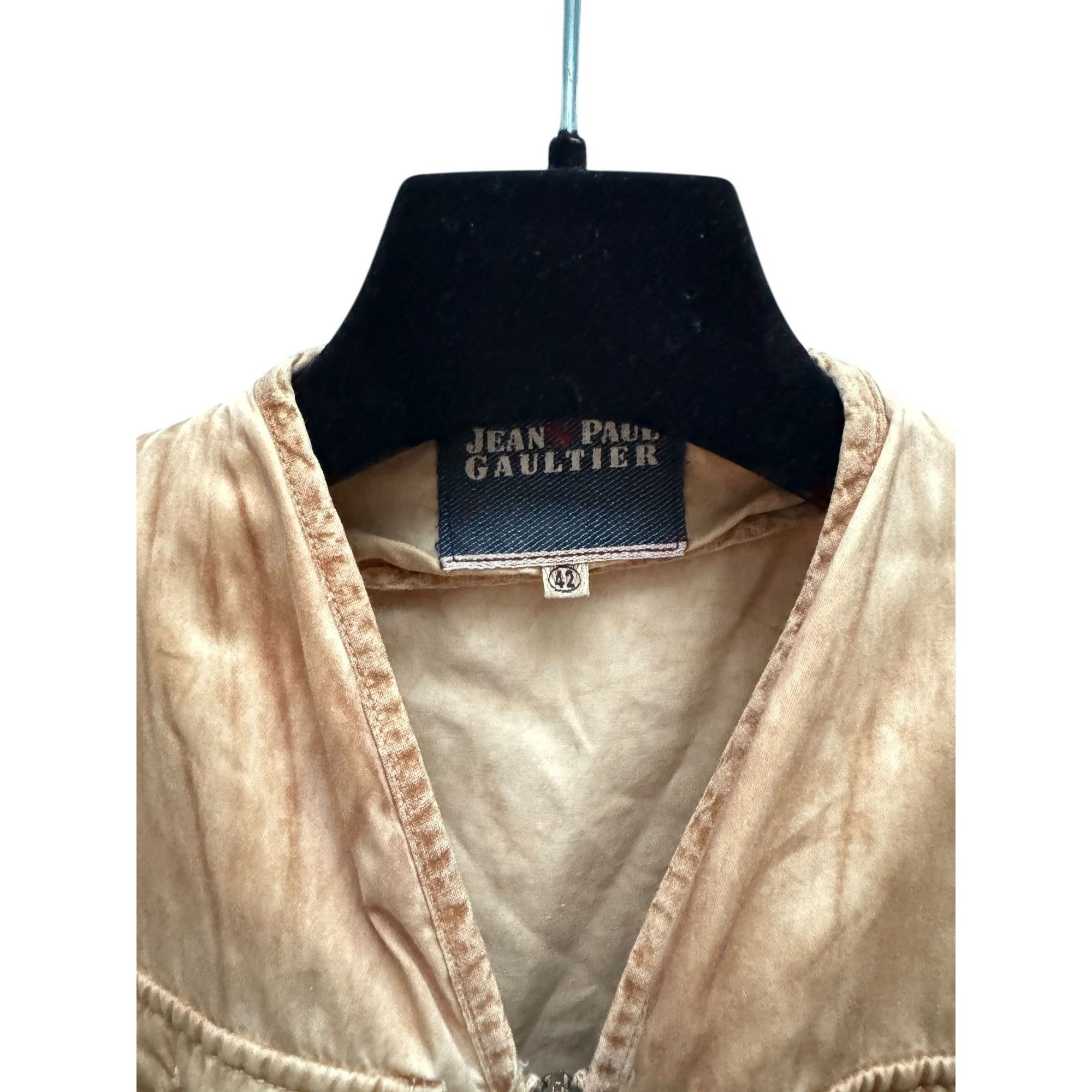 Jean Paul Gaultier Vintage Beige / Bronze Cotton Jacket Size S / US 4 / IT 40 - 3 Thumbnail