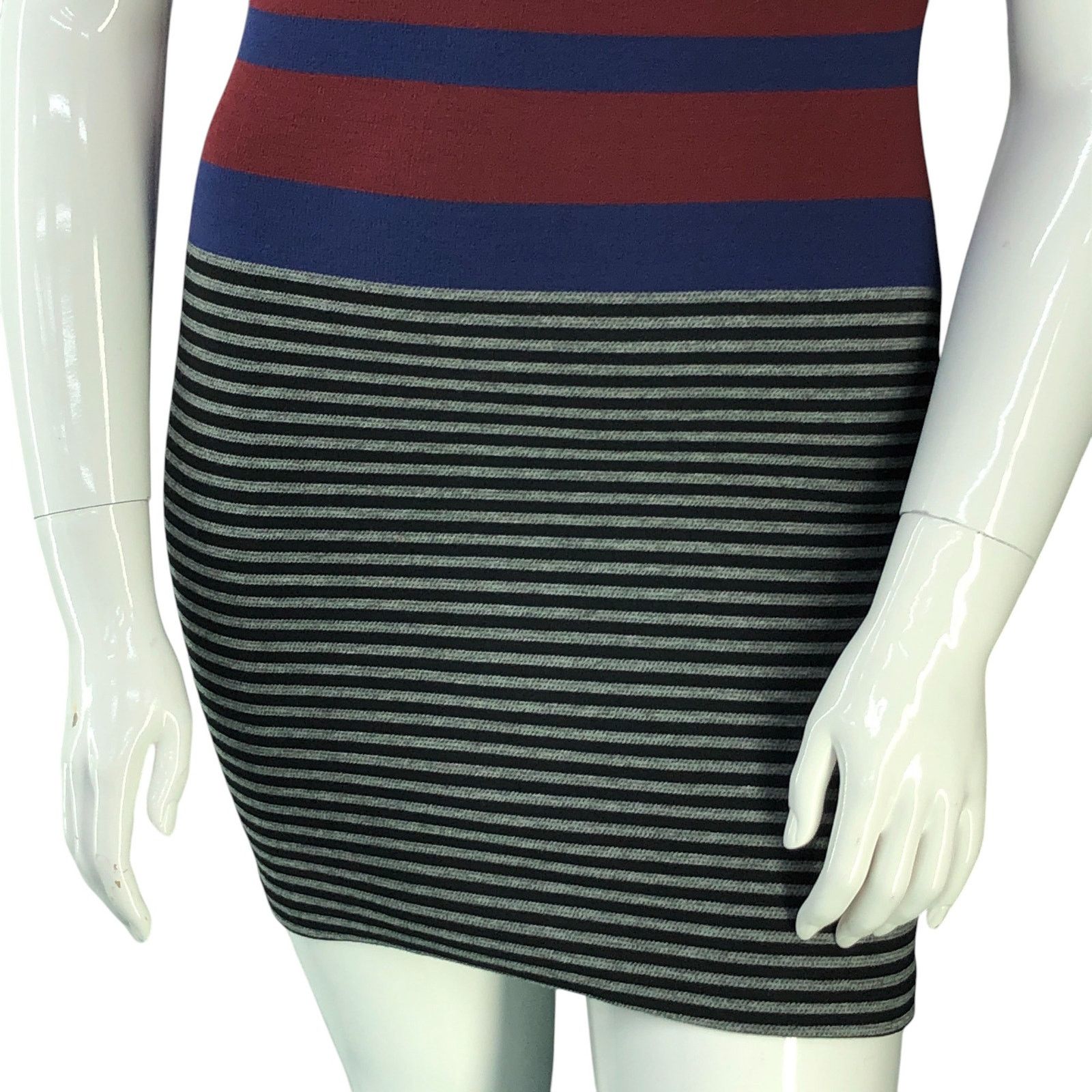 Amanda Uprichard Amanda Uprichard Size M Dress Knit Bodycon Sleeveless Stripe Size M / US 6-8 / IT 42-44 - 3 Thumbnail