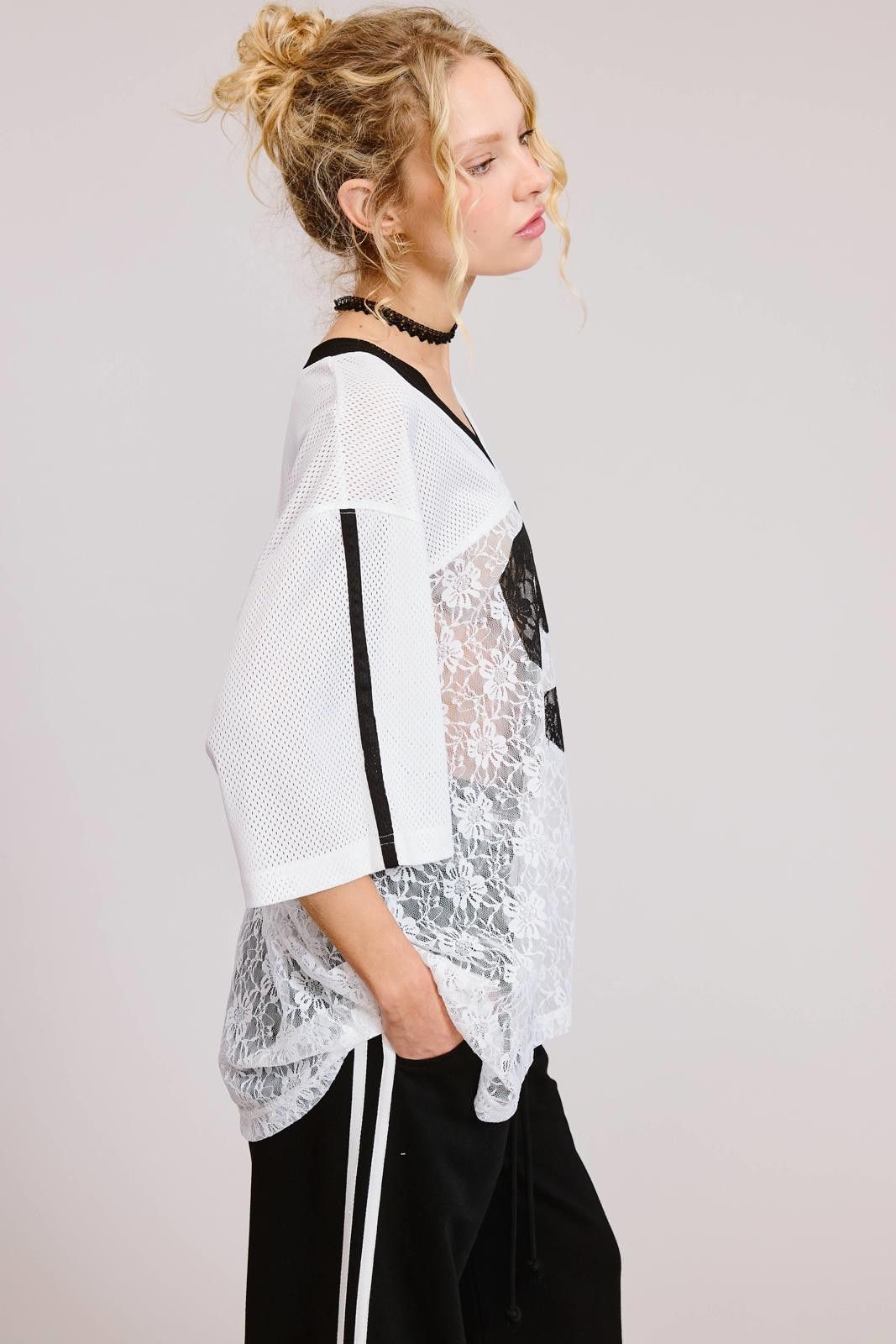 Other Sporty Chic Lace Number 85 Graphic Jersey Restocked!! Size S / US 4 / IT 40 - 5 Thumbnail
