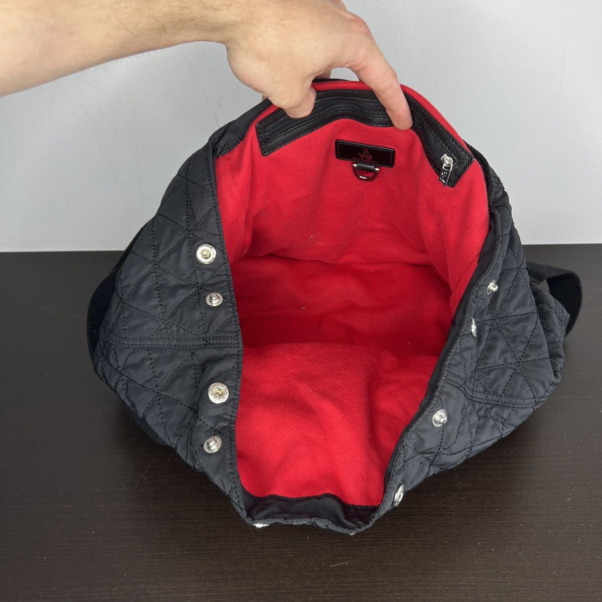 Yohji Yamamoto Yohji Yamamoto Y-3 Sample Shoulder Bag JPN LTD Leather Nylon Size ONE SIZE - 14 Thumbnail