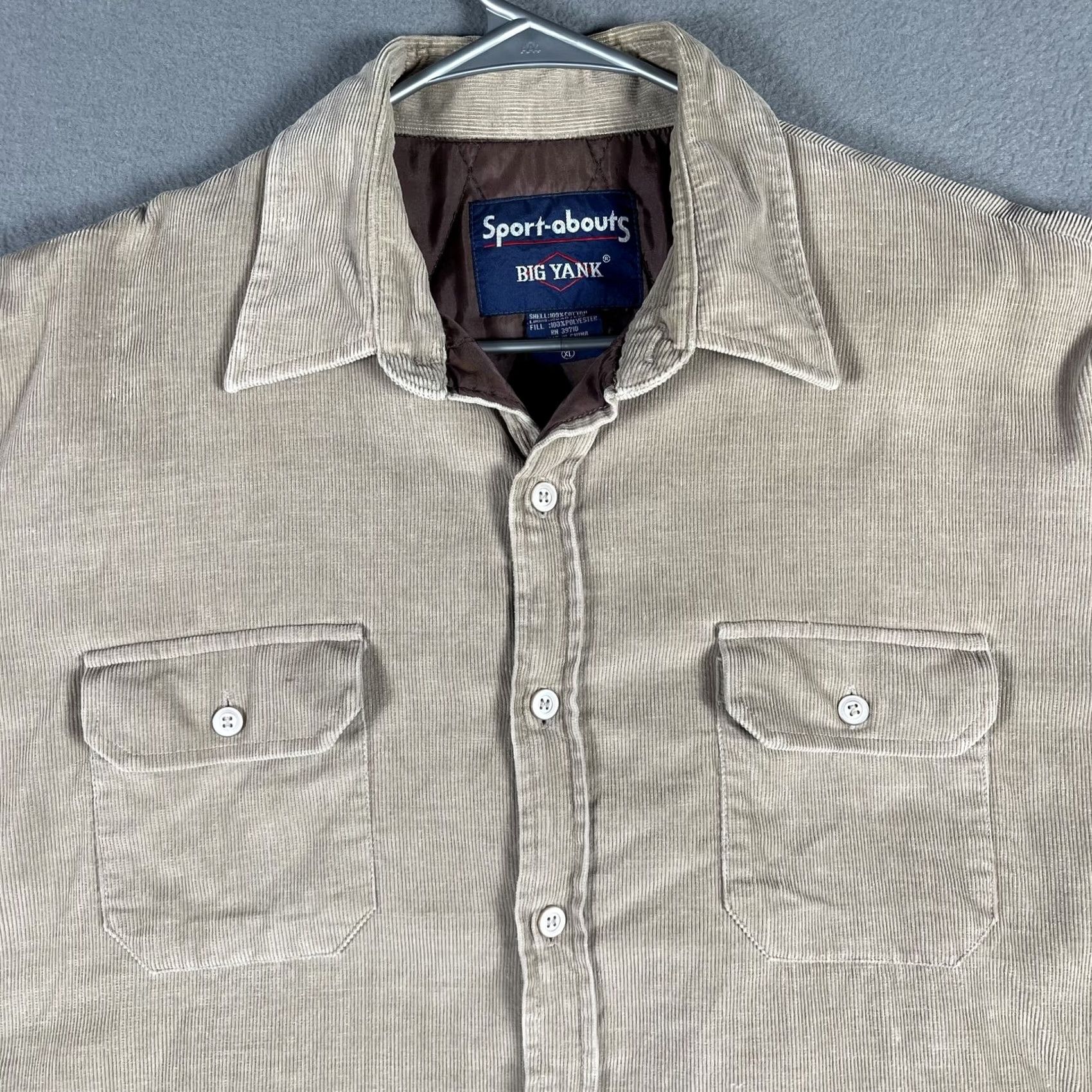 Vintage VINTAGE Big Yank Corduroy Jacket Mens XL Tan Beige Quilted Shacket Chore Warm Size US XL / EU 56 / 4 - 2 Thumbnail