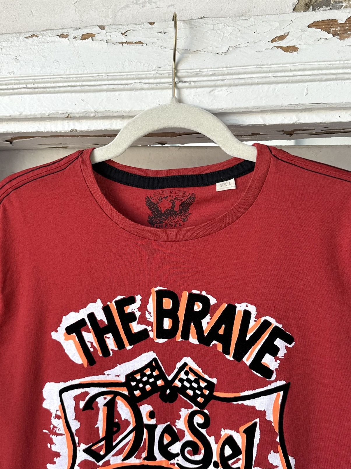 Diesel × Vintage Vintage Diesel Printed Red T-shirt Size US M / EU 48-50 / 2 - 4 Thumbnail