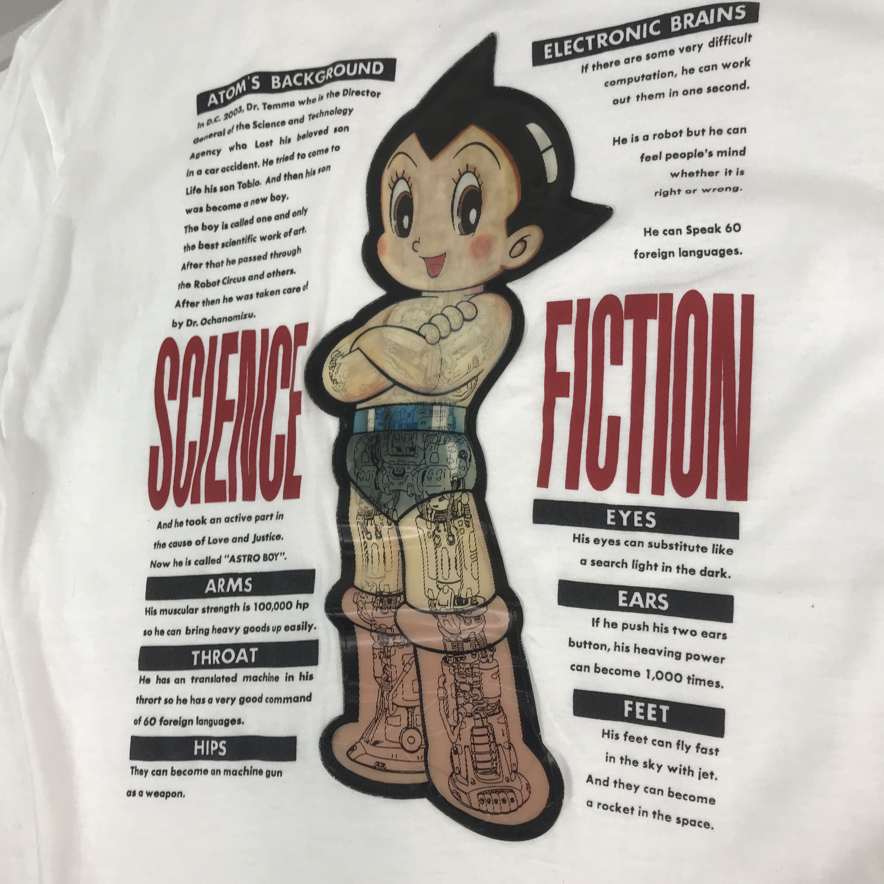 Japanese Brand Vtg Astro Boy Mighty Atom Cartoon movie Japan T-Shirt K44B62 Size US S / EU 44-46 / 1 - 9 Thumbnail