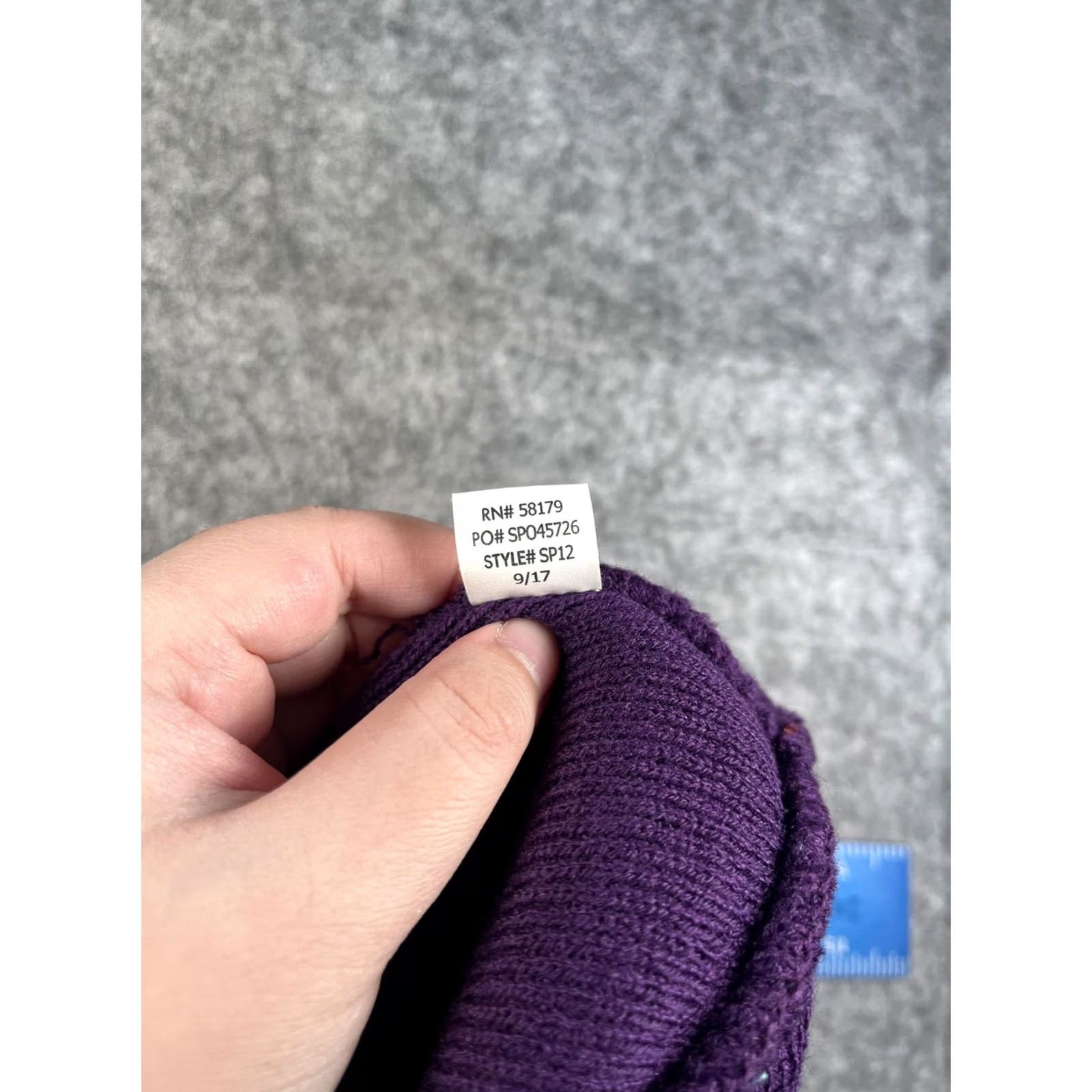 Vintage Wana Beanie Unisex One Size Purple Knit Logo Stretch Winter Casual Size ONE SIZE - 8 Thumbnail