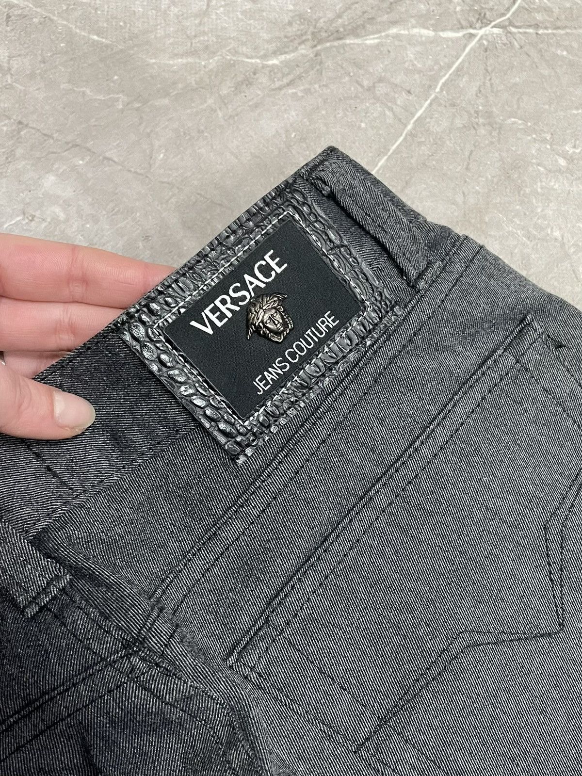 Versace Jeans Couture Versace Jeans Couture Straight Fit Vintage Gray Denim Size US 34 / EU 50 - 12 Thumbnail