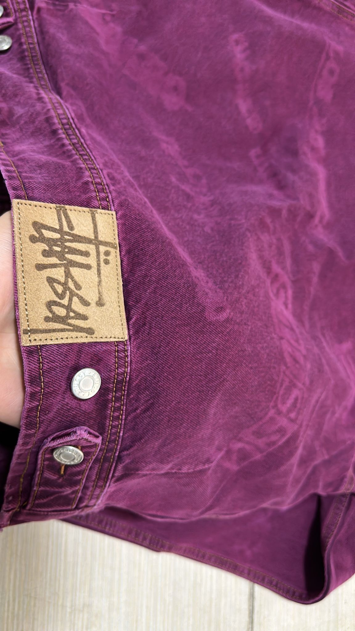 Stussy Stussy x Lance Mountain Worldwide Zip Work Jacket Fuschia Size US S / EU 44-46 / 1 - 7 Thumbnail