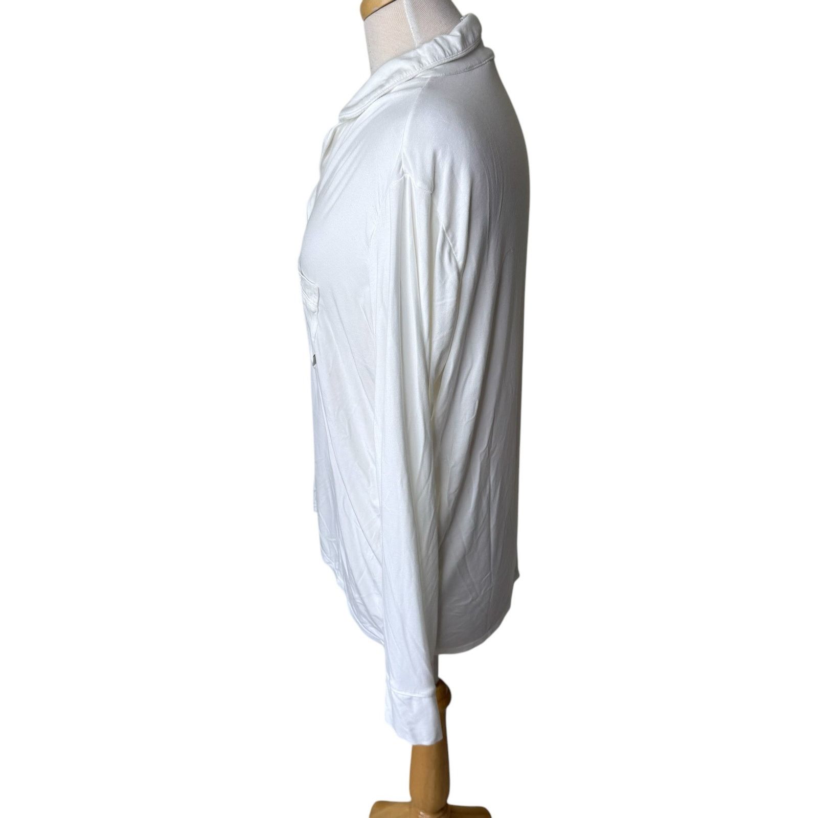 SKIMS SKIMS Long Sleeve Sleep Shirt in Snow Size Large Size L / US 10 / IT 46 - 8 Thumbnail
