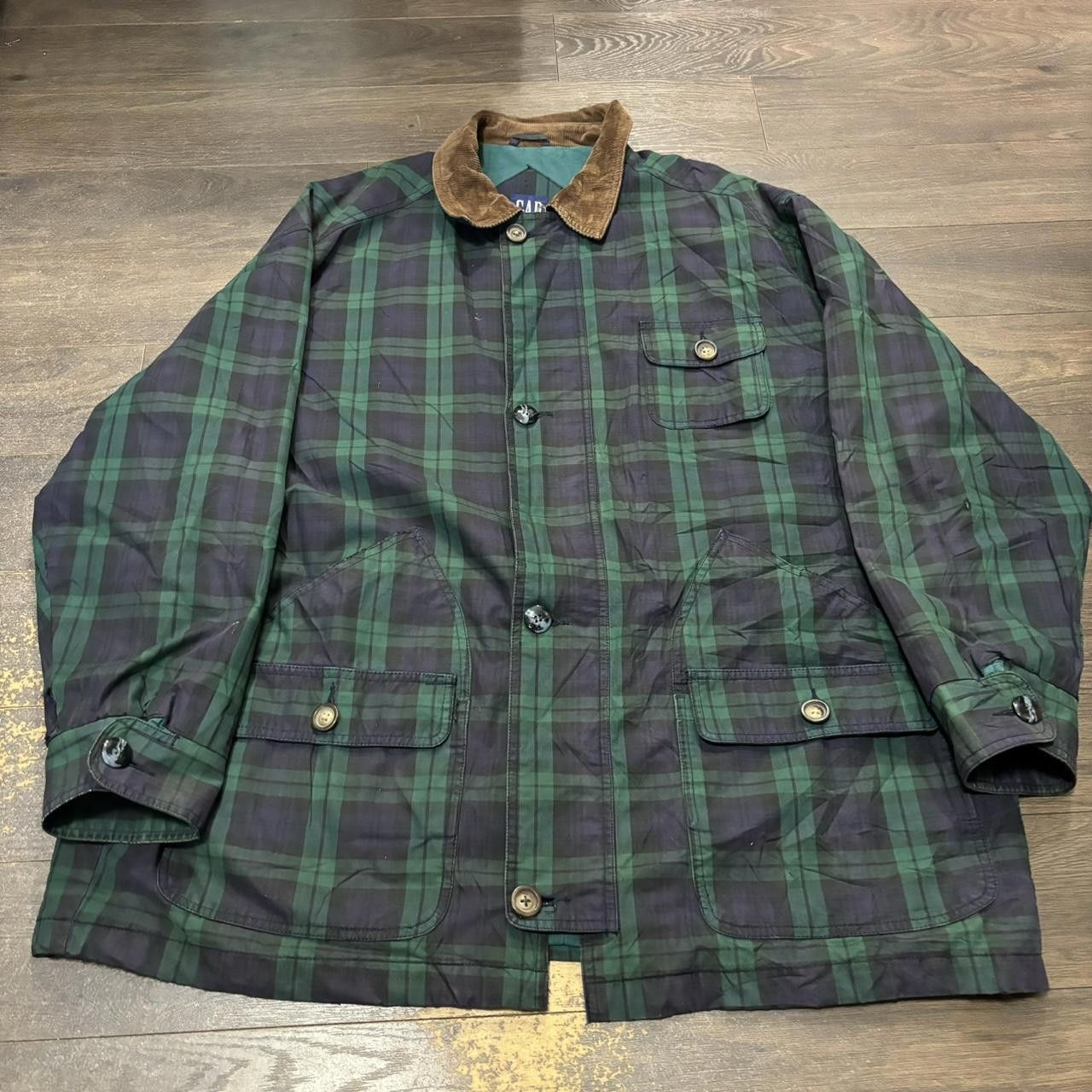 Gap Vintage Gap Tartan Field Coat 00s XL Size US XL / EU 56 / 4 - 2 Thumbnail