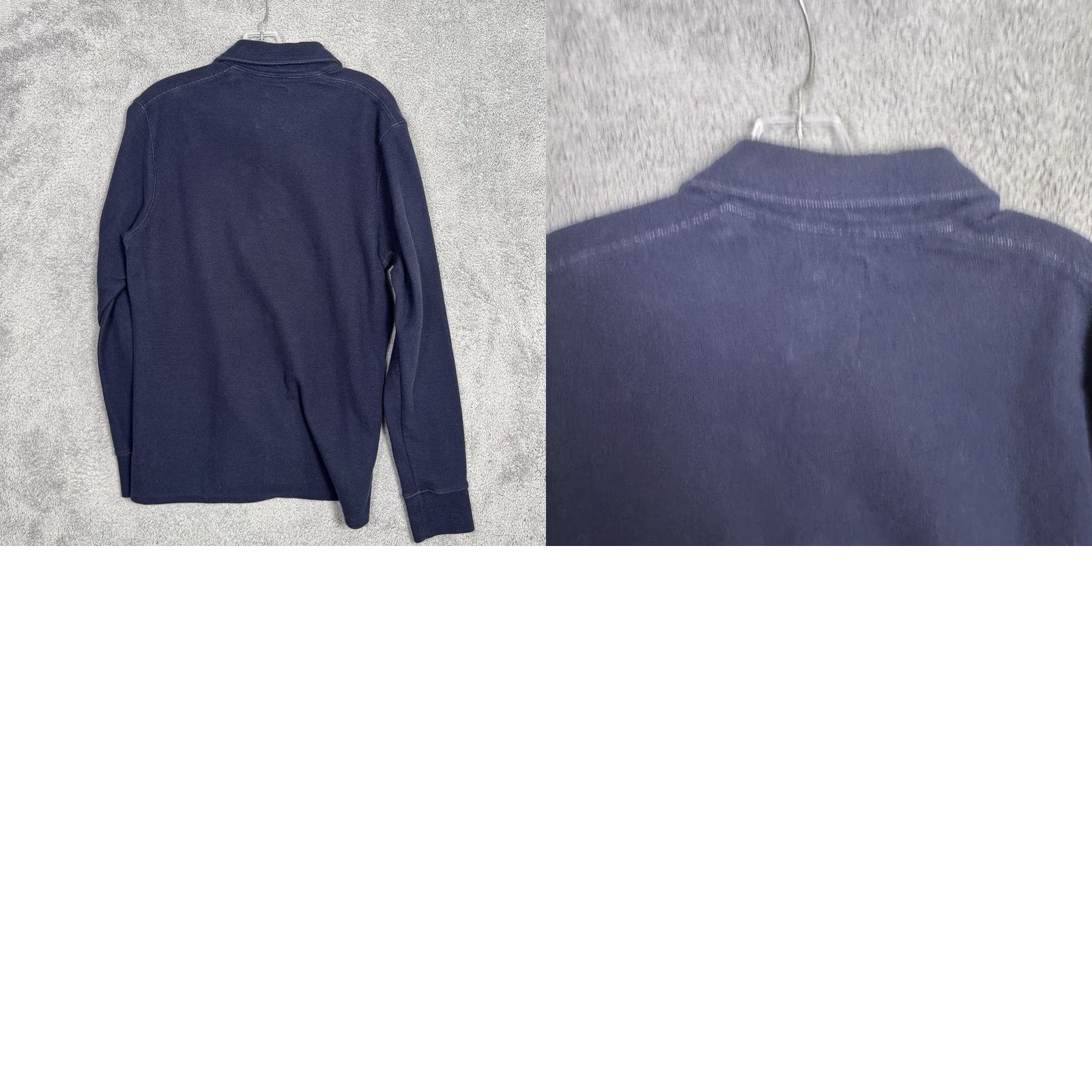 Relwen Relwen Sweater Mens M Polo Henley Terry Knit Pullover Jumper Huckberry Blue Shirt Size US M / EU 48-50 / 2 - 8 Thumbnail