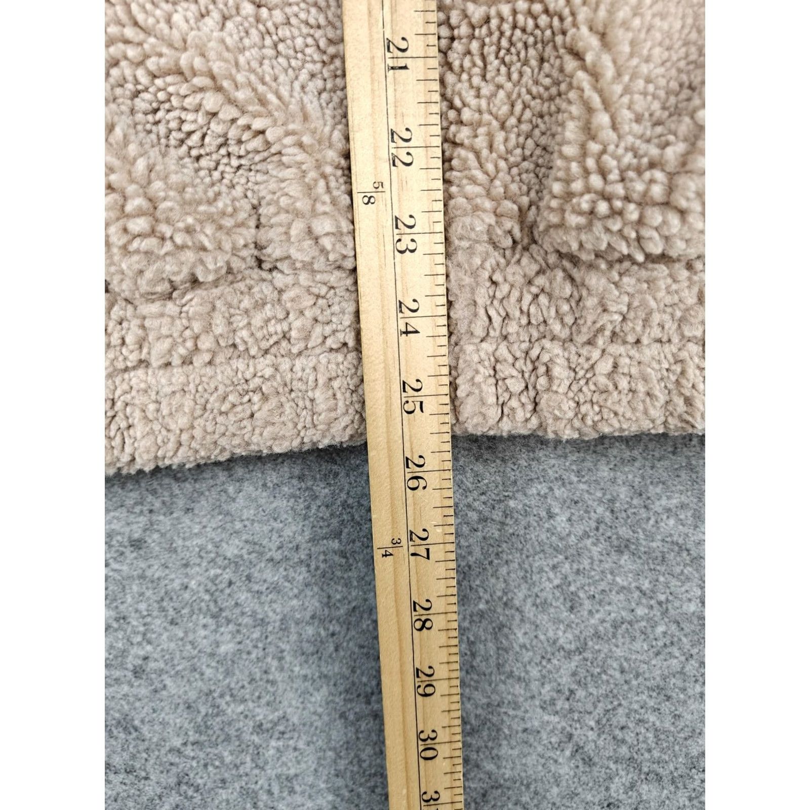 Vintage Lovers + Friends Jacket Womens XS Beige Sherpa Fleece Full Zip Pockets Lined Size XS / US 0-2 / IT 36-38 - 7 Thumbnail