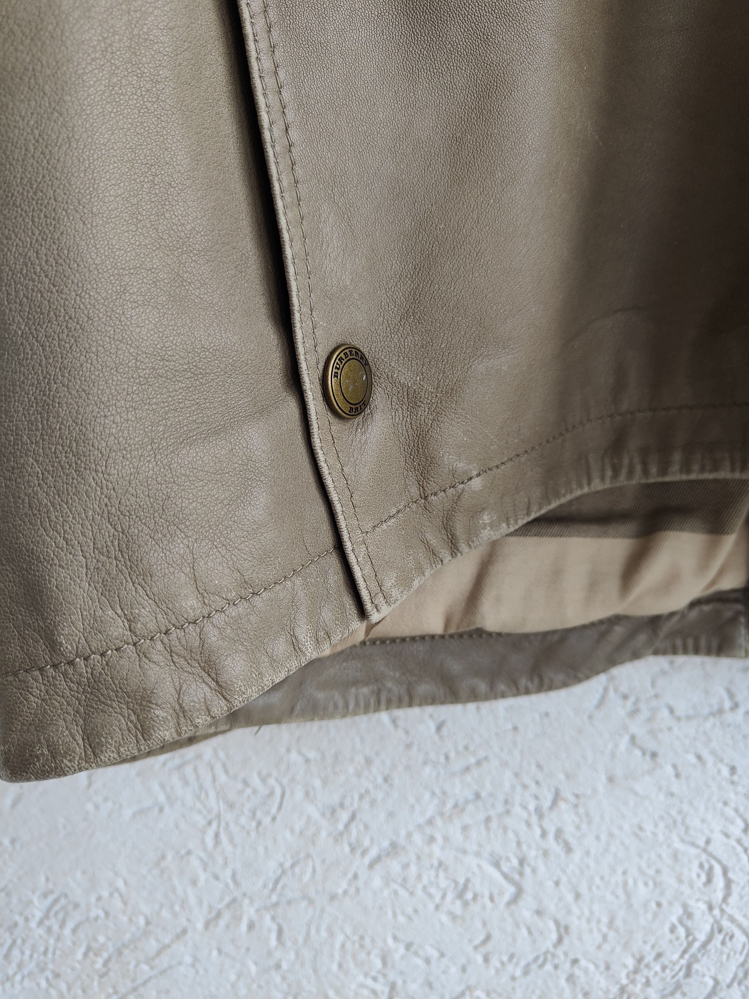 Burberry Burberry Brit Lamb Leather Field Jacket Size US XXL / EU 58 / 5 - 15 Thumbnail