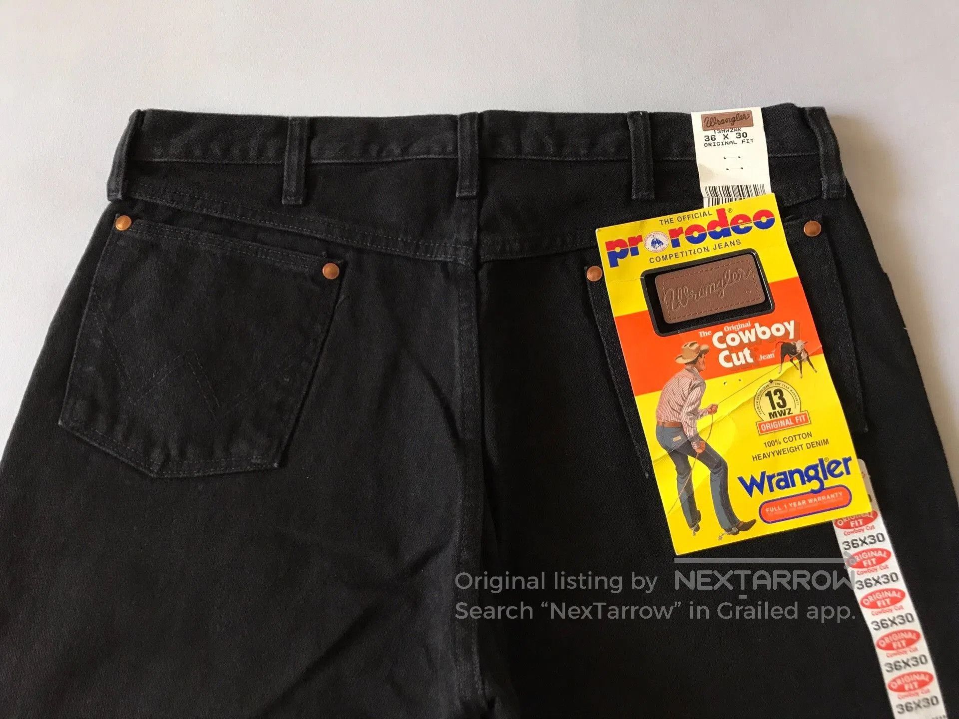 Wrangler Wrangler 13MWZ USA Jeans W36L30. Size US 36 / EU 52 - 5 Thumbnail
