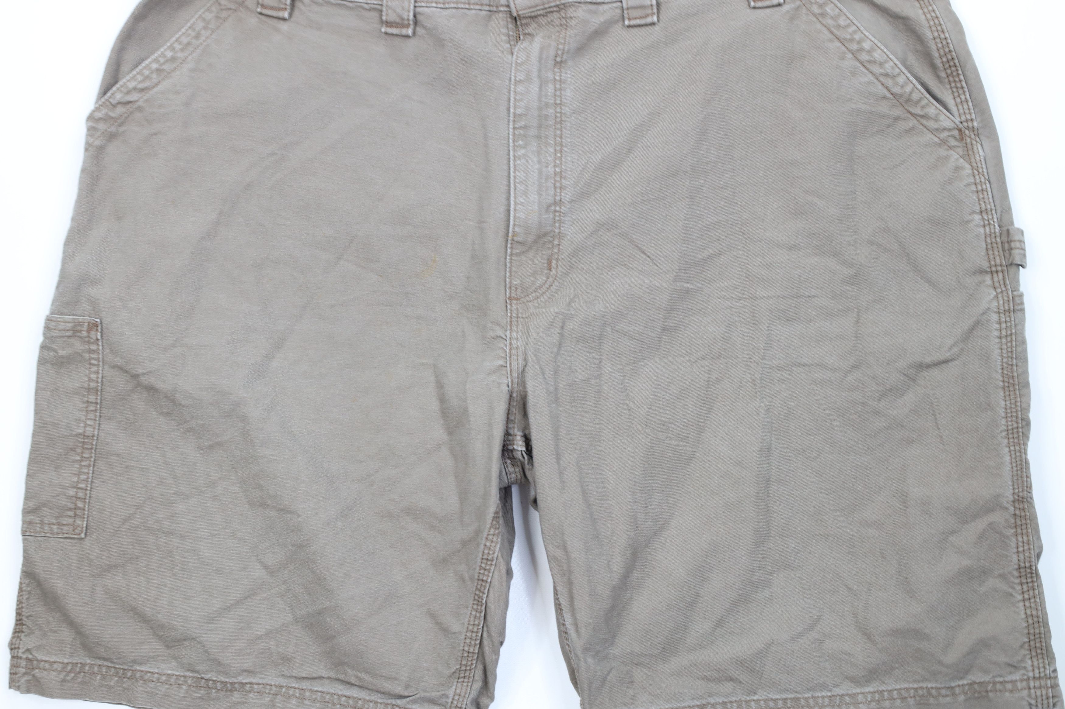 Carhartt Vintage Carhartt Relaxed Dungaree Shorts Light Brown Cotton Size US 44 / EU 60 - 3 Thumbnail