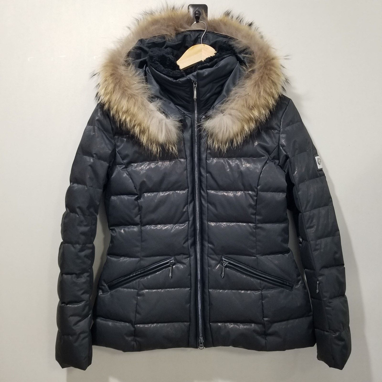 Descente Descente Womens 10 Down Jacket D5-9303 Fur Hood HEAT NAVI Size L / US 10 / IT 46 - 15 Thumbnail