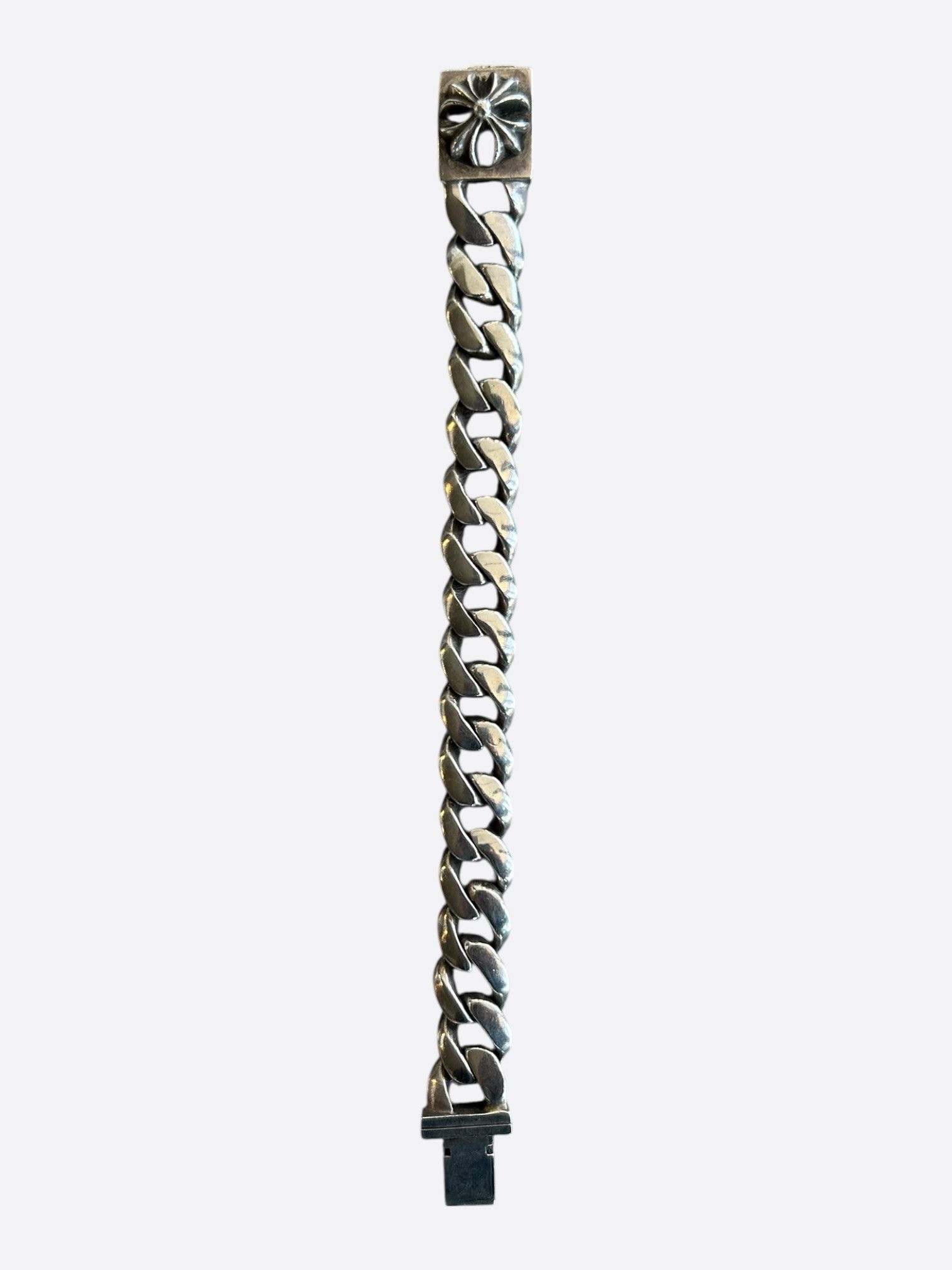 Chrome Hearts Chrome Hearts Silver Cross Cuban Bracelet Size ONE SIZE - 4 Thumbnail