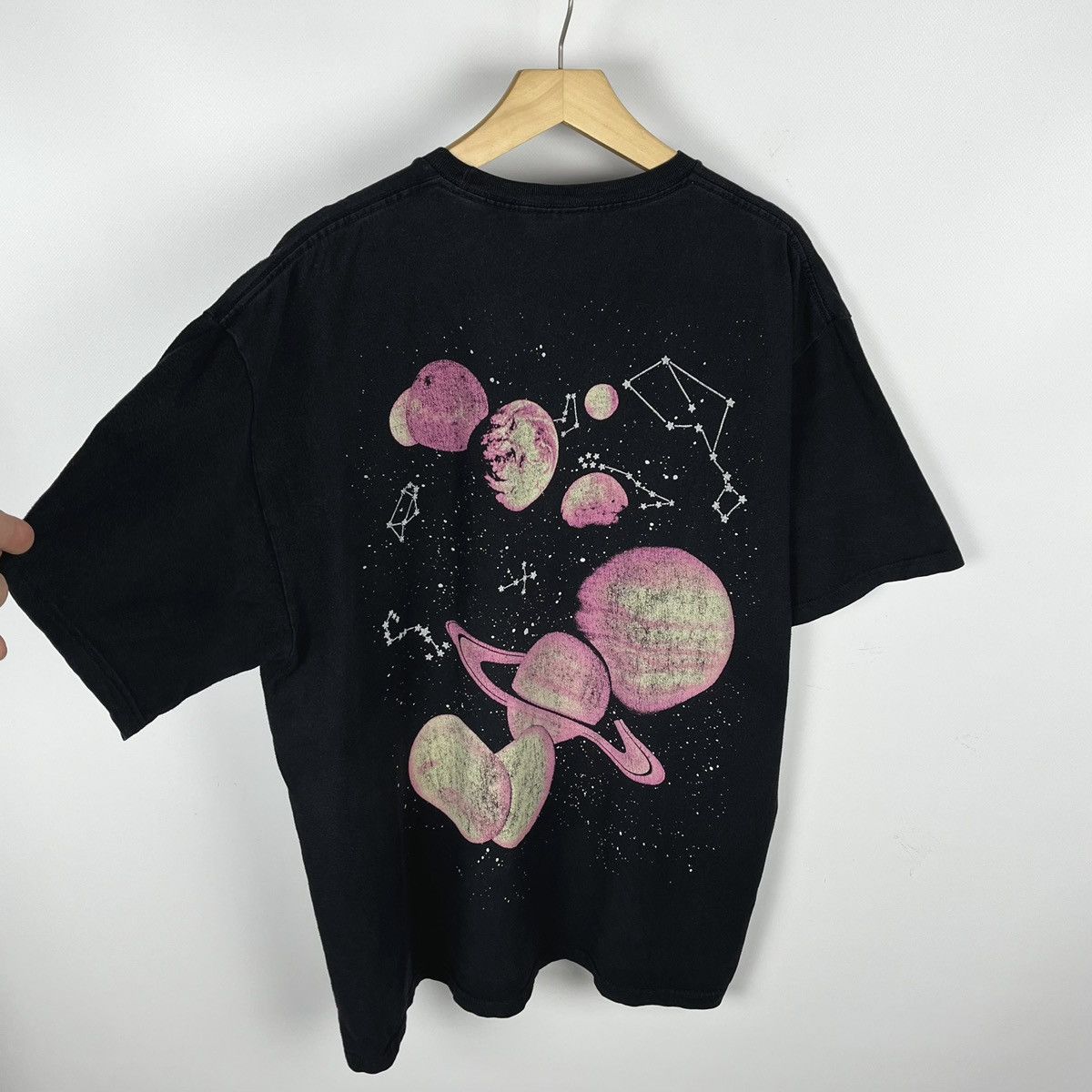 Stussy Vintage Stussy Space y2k big logo faded tee 00’s Size US XL / EU 56 / 4 - 9 Thumbnail