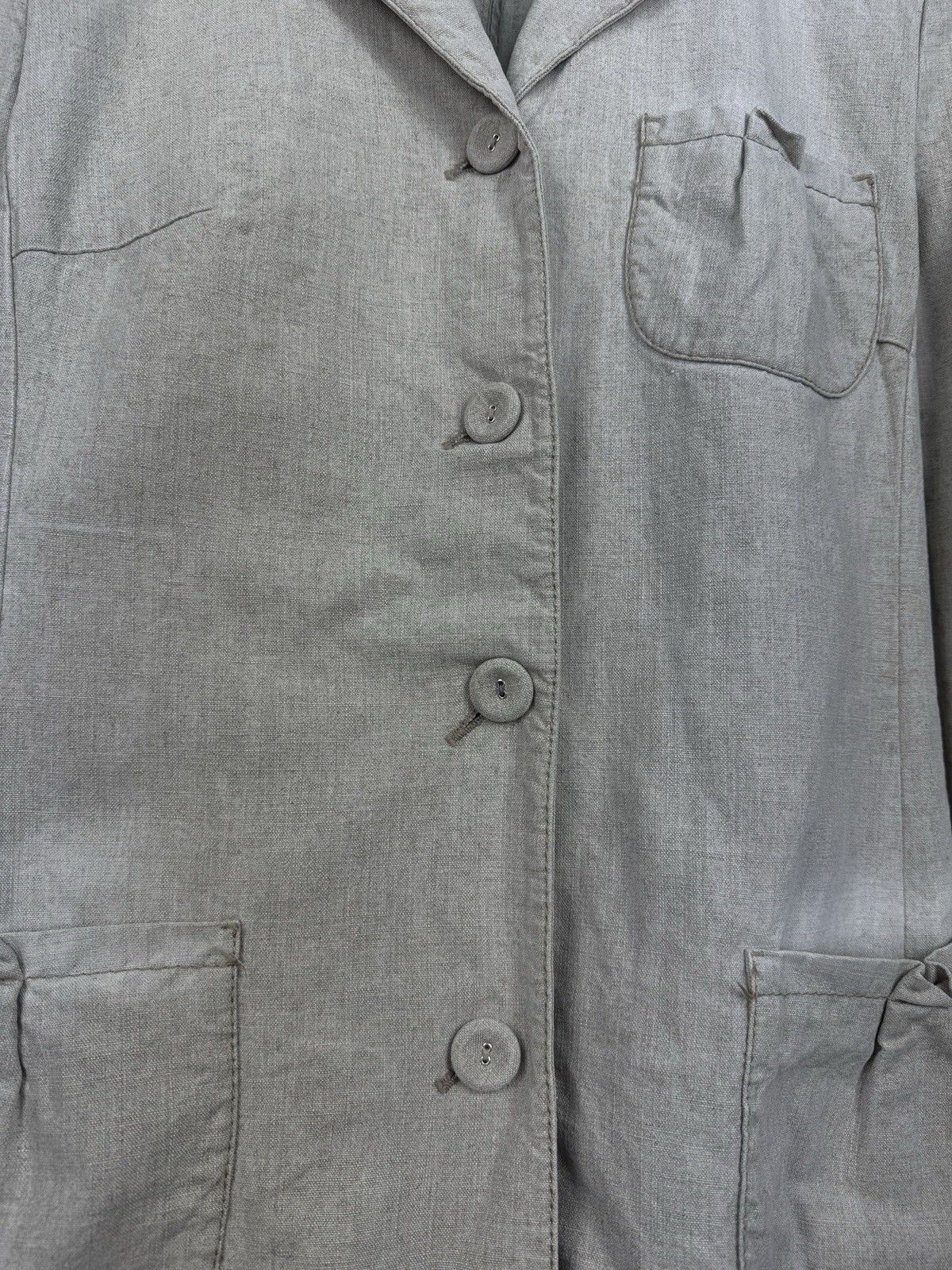 Prada Vintage Prada Sport Woman Luxury Beige Cotton Linen Coat Size M / US 6-8 / IT 42-44 - 9 Thumbnail