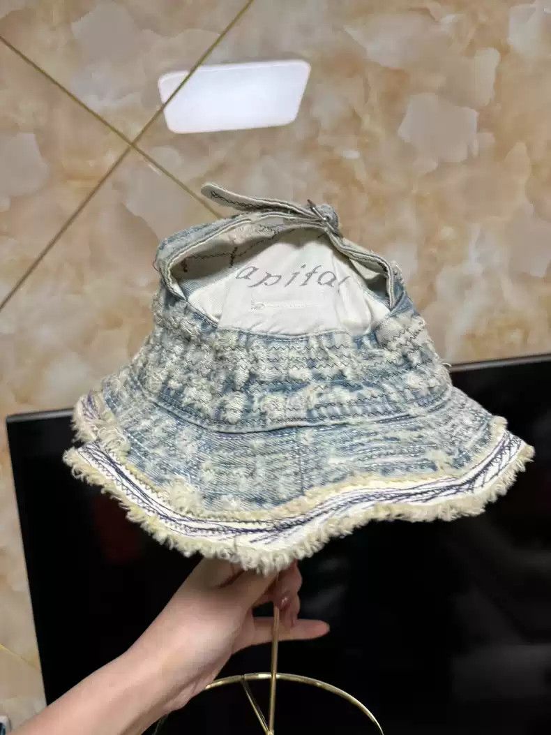 Kapital kapital Boro tattered and eroded fisherman's hat Size ONE SIZE - 1 Thumbnail