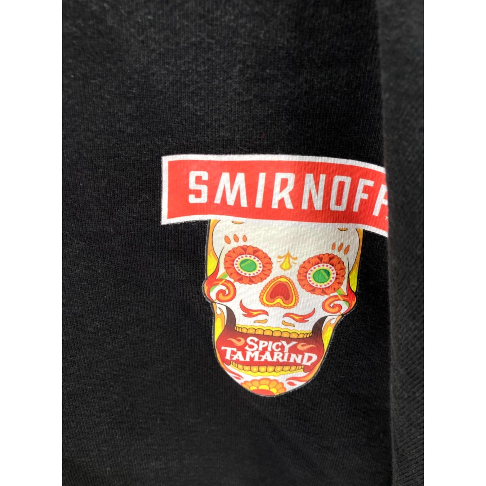 Vintage Smirnoff Spicy Tamarind Hooded Sweatshirt Mens XL Black Graphic Full Zip Fleece Skull Size US XL / EU 56 / 4 - 6 Thumbnail