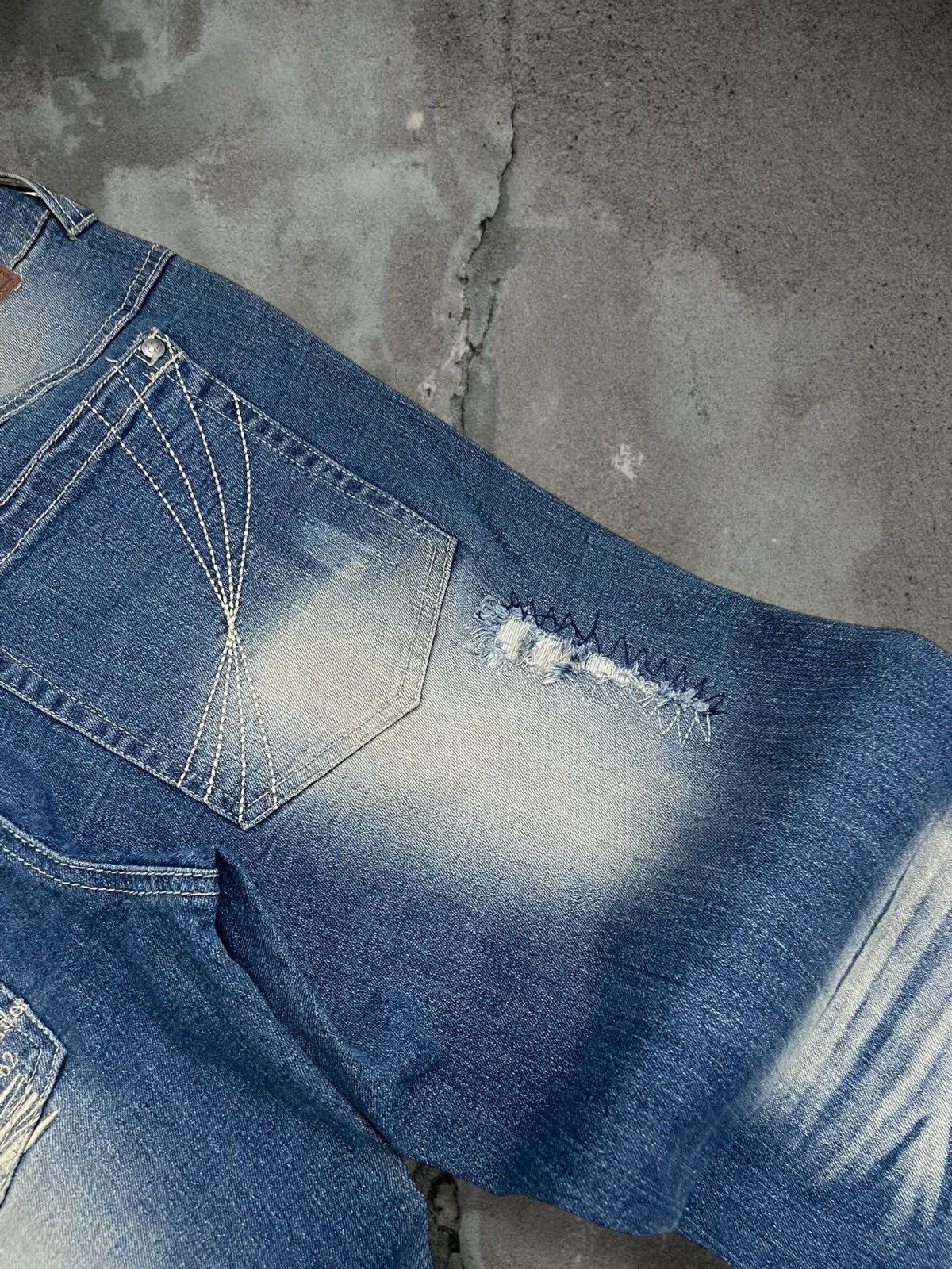 Japanese Brand Vintage Rare Designer Norton Motorcyles Distressed Denim Size US 32 / EU 48 - 19 Thumbnail
