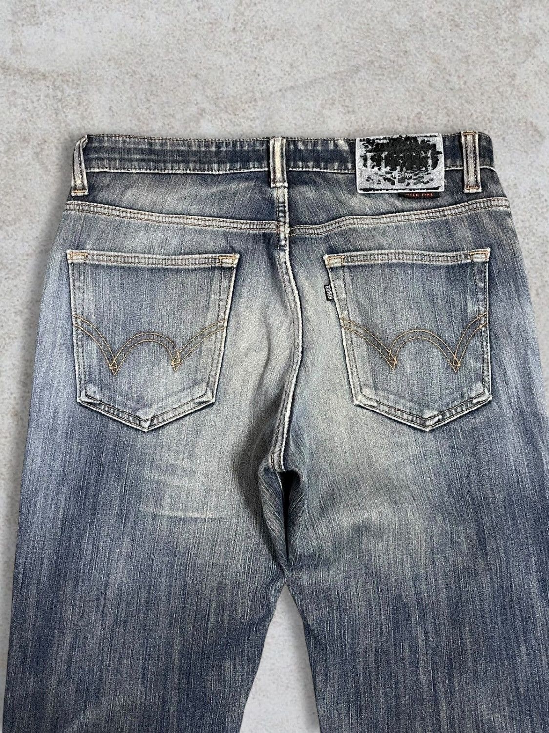 Edwin Edwin Japan Distressed Fade Grey Wash Navajo Lining Jeans Size US 32 / EU 48 - 8 Thumbnail