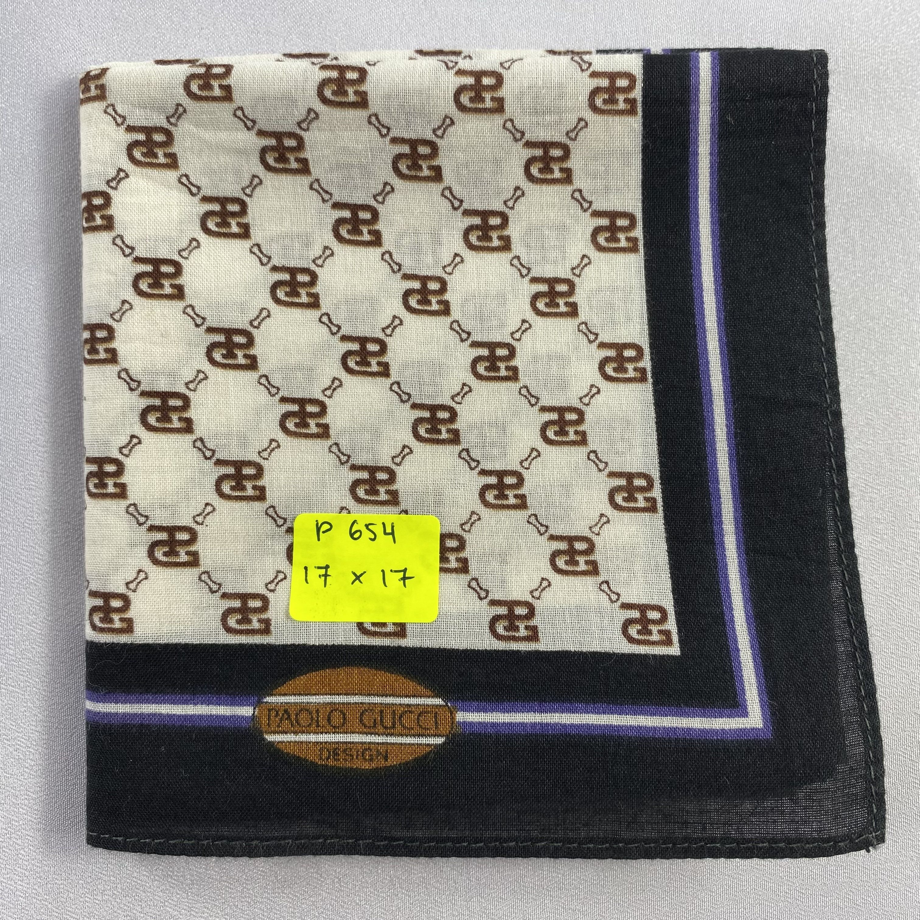 Paolo Gucci × Vintage Paolo Gucci Neckerchief / Bandana / Handkerchief-P654 Size ONE SIZE - 5 Thumbnail