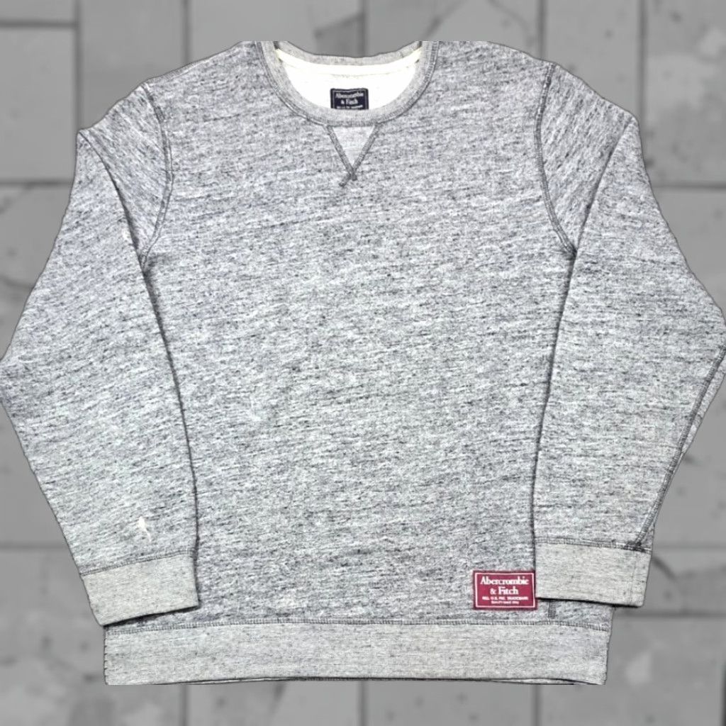 Abercrombie & Fitch VINTAGE Abercrombie & Fitch Crewneck Sweatshirt Men XL Vtg Fleece Heather Gray Vstitch Size US XL / EU 56 / 4 - 1 Thumbnail