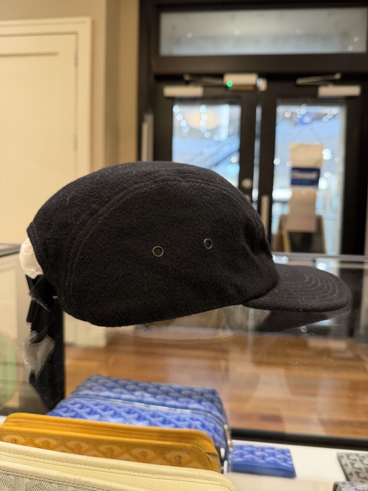 Supreme Supreme Loro Piana Extrafine Wool Camp Cap - Black Size ONE SIZE - 4 Thumbnail