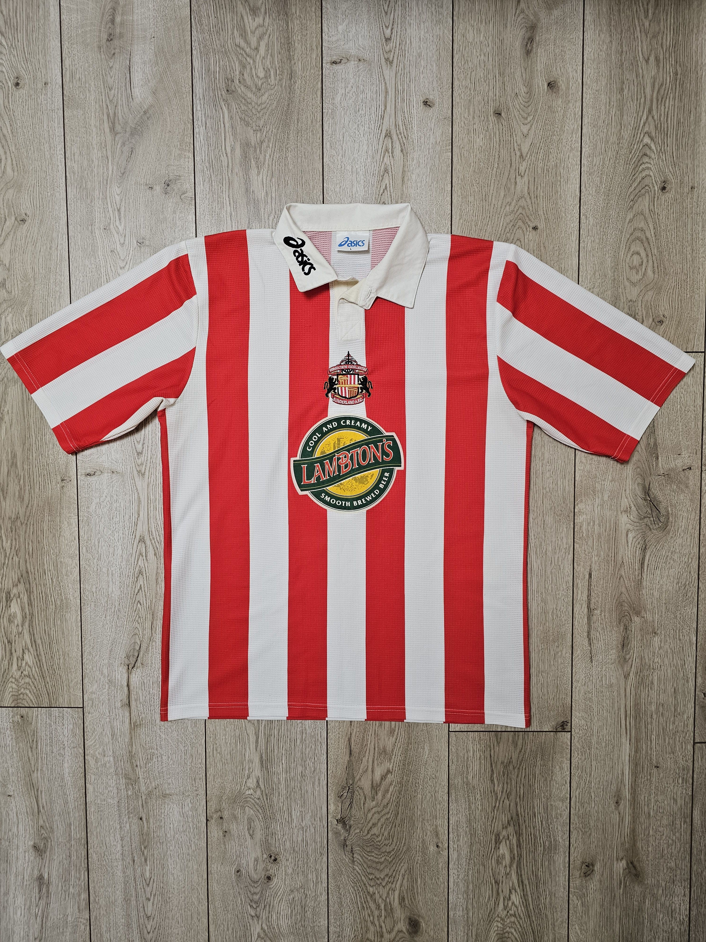 All Sport × Asics × Vintage SUNDERLAND 1997 1999 HOME FOOTBALL SHIRT SOCCER JERSEY Size US L / EU 52-54 / 3 - 1 Thumbnail