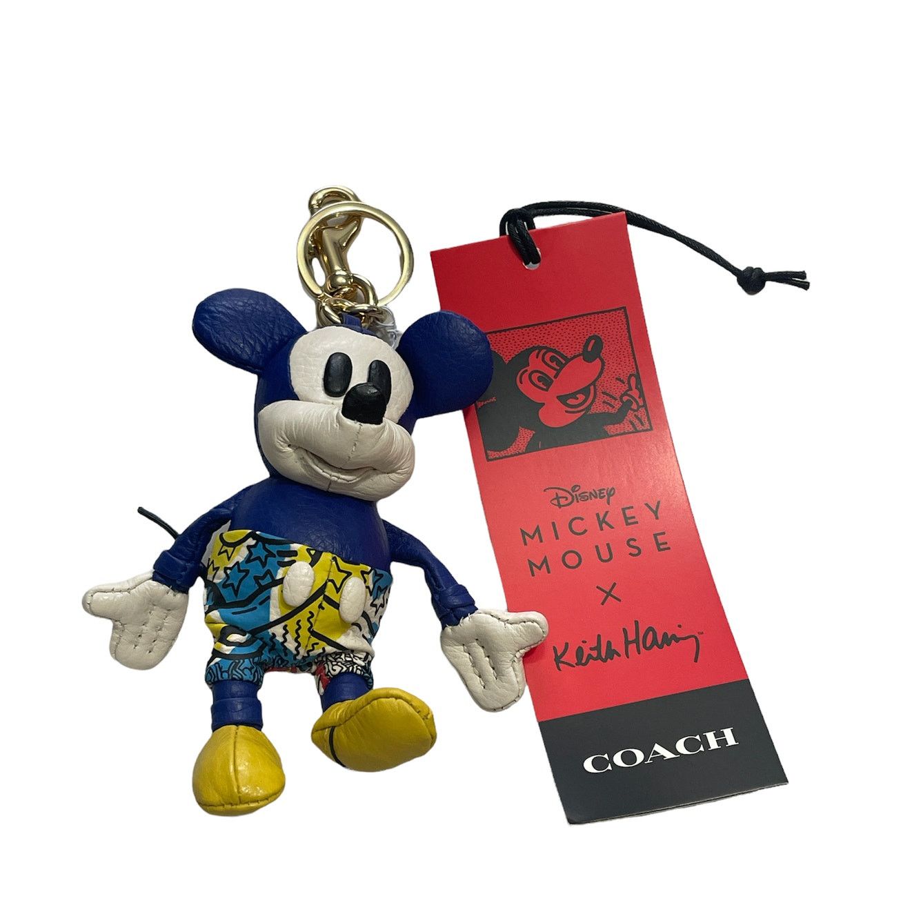 Coach x Disney x Keith Haring Mickey Mouse Collectible Bag Charm Sport shops Blue NWT