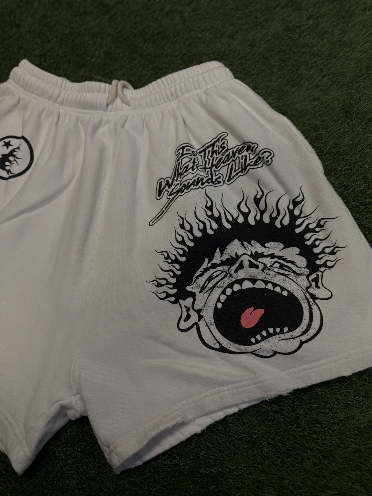 パンツ hellstar records shorts Hellstar Records Shorts White – Endless Supply