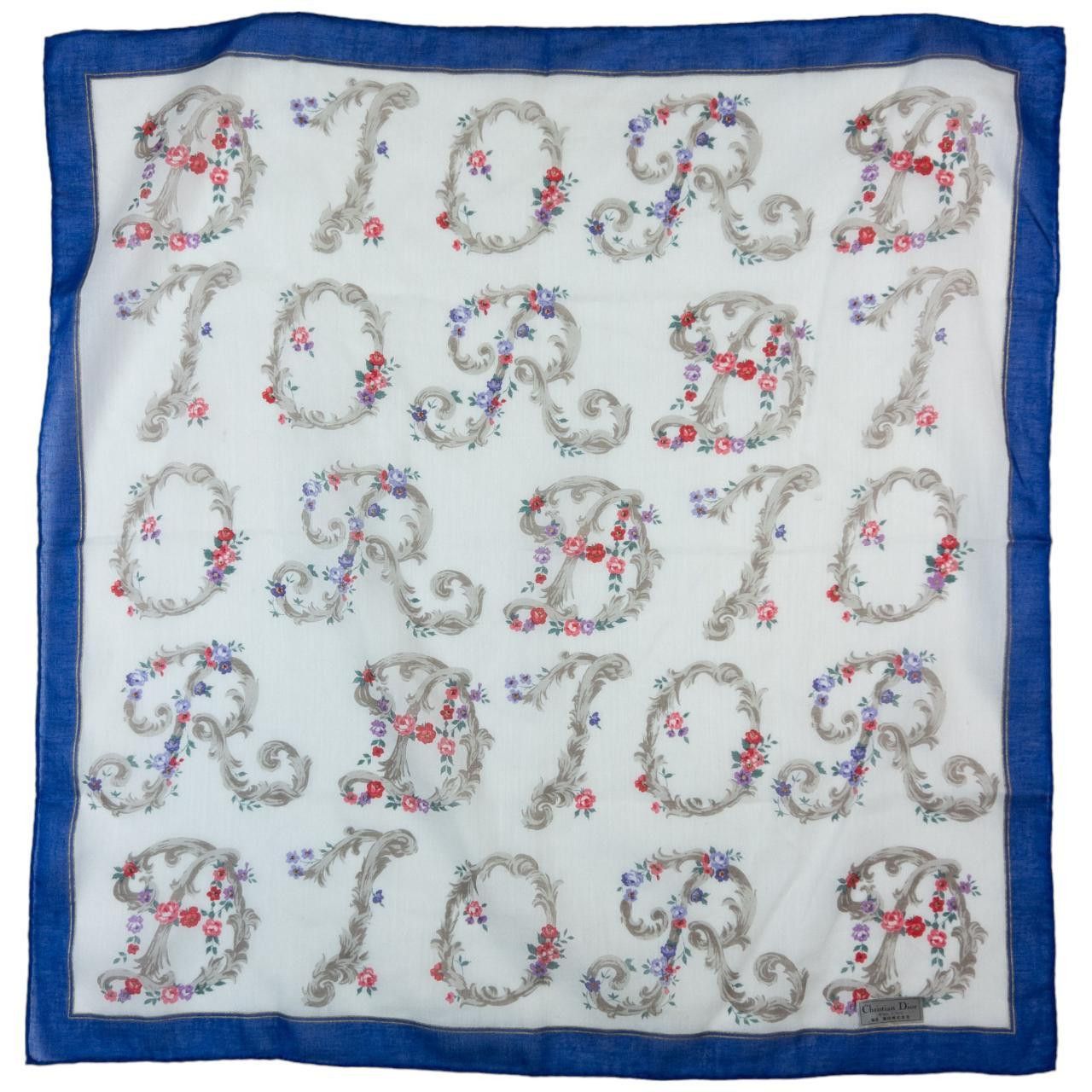 Dior Vintage Dior Floral Scarf Size ONE SIZE - 1 Thumbnail