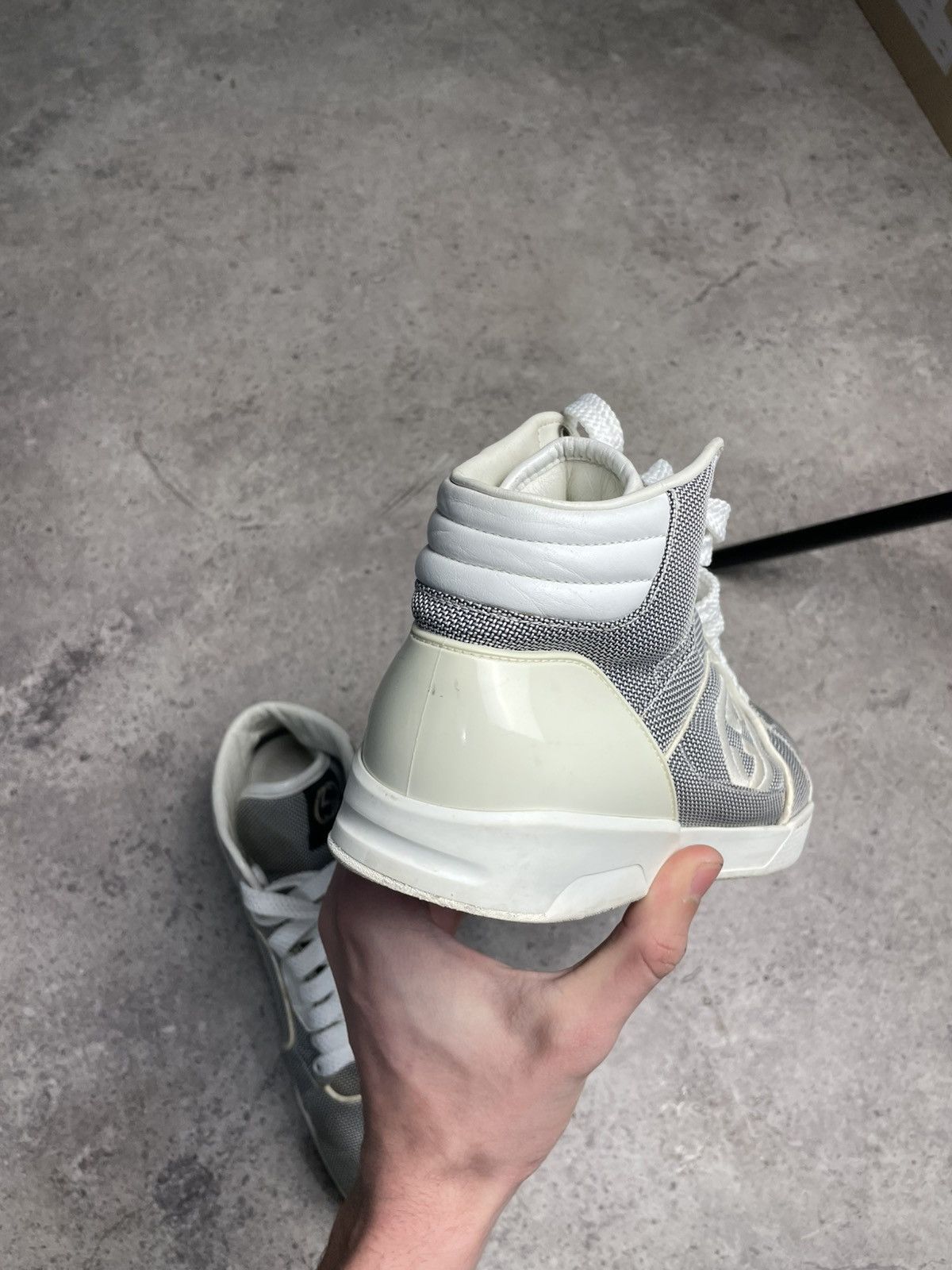 Gucci Gucci Gray High Top Sneakers Size US 8 / EU 41 - 6 Thumbnail