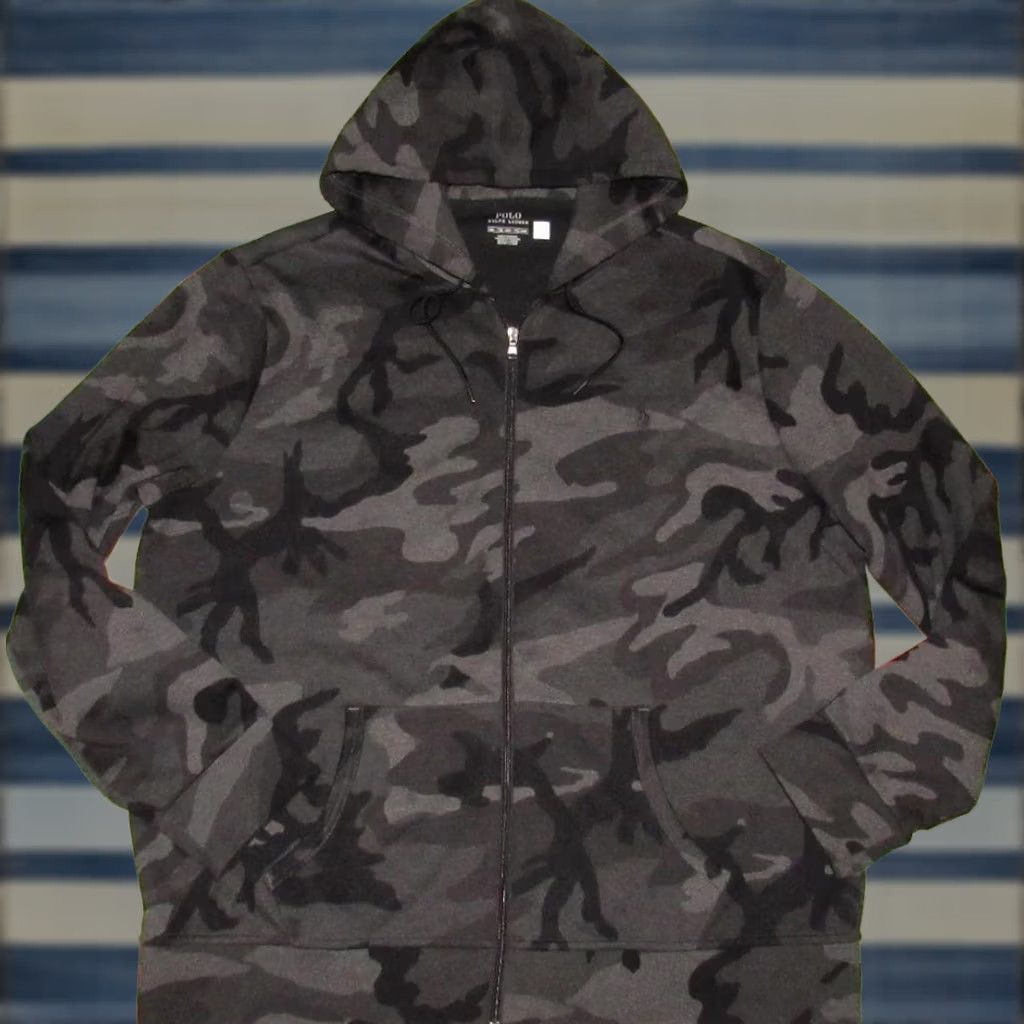 Ralph Lauren Polo RALPH LAUREN Black Full Zip Hoodie XXL Size US XXL / EU 58 / 5 - 1 Thumbnail