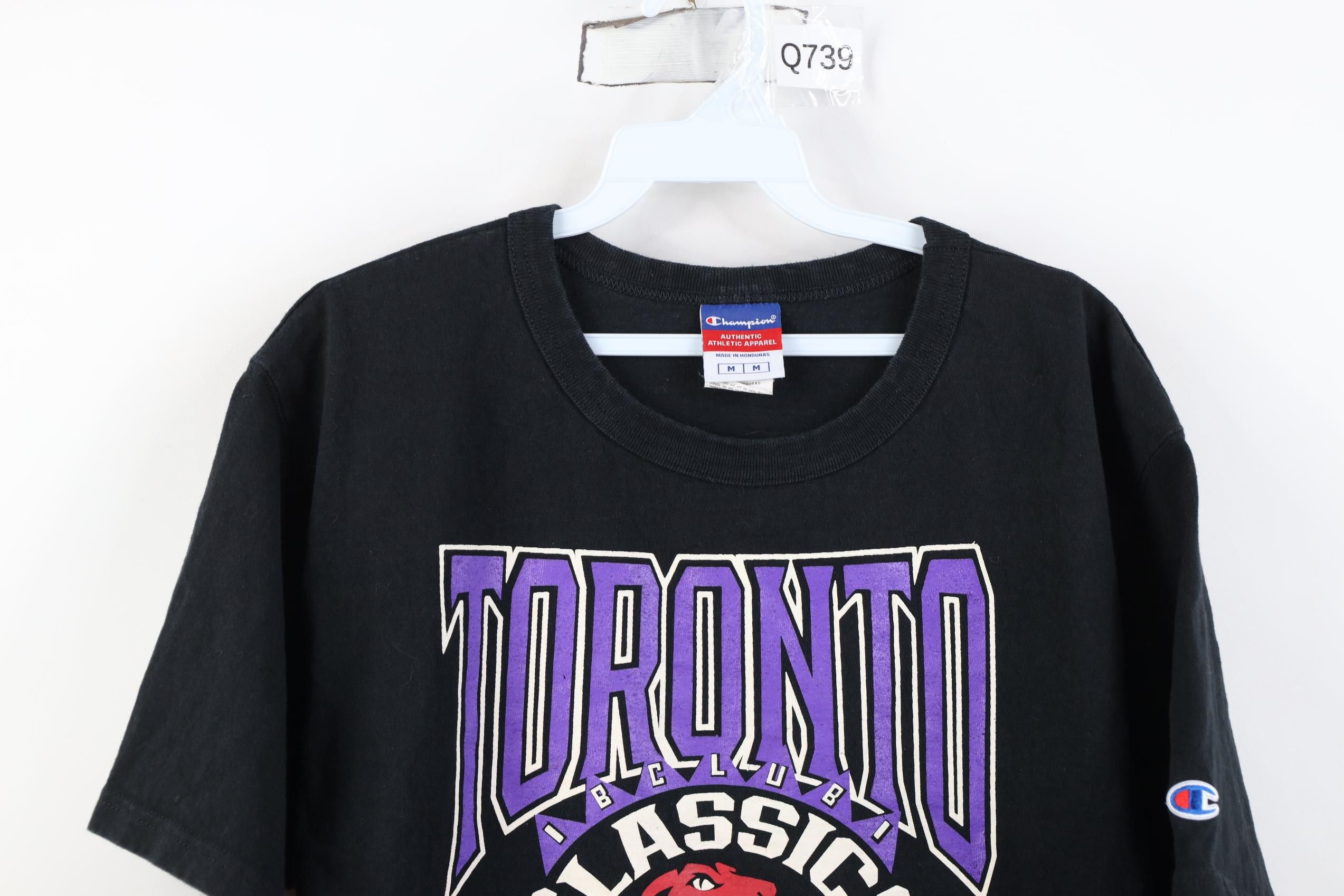 Champion Vintage 90s Y2K Champion Toronto Raptors Basketball T-Shirt Size US M / EU 48-50 / 2 - 2 Thumbnail