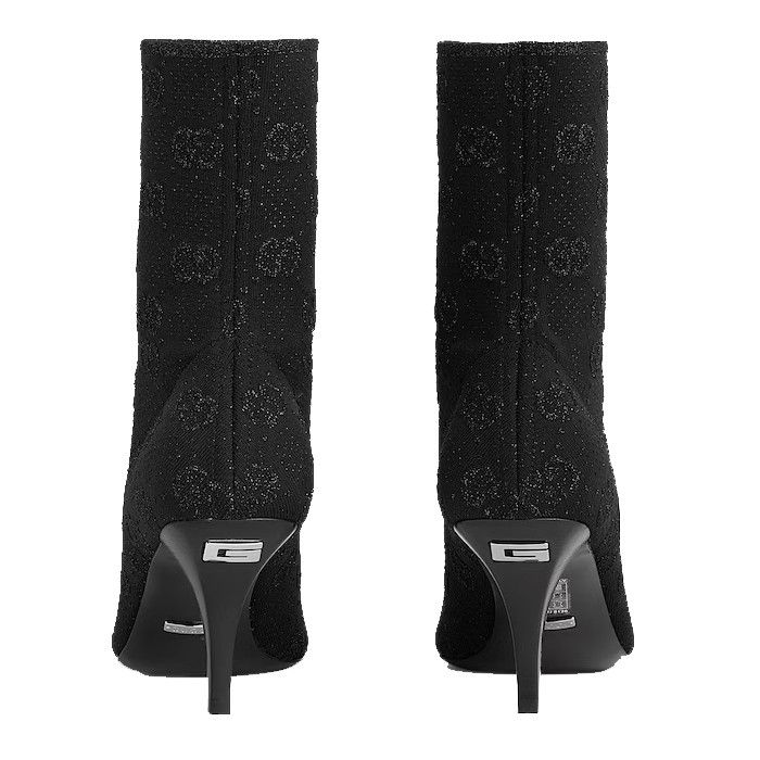 Gucci o1s1wg110125 GG Knit Ankle Boots in Black Size US 6.5 / IT 36.5 - 4 Thumbnail