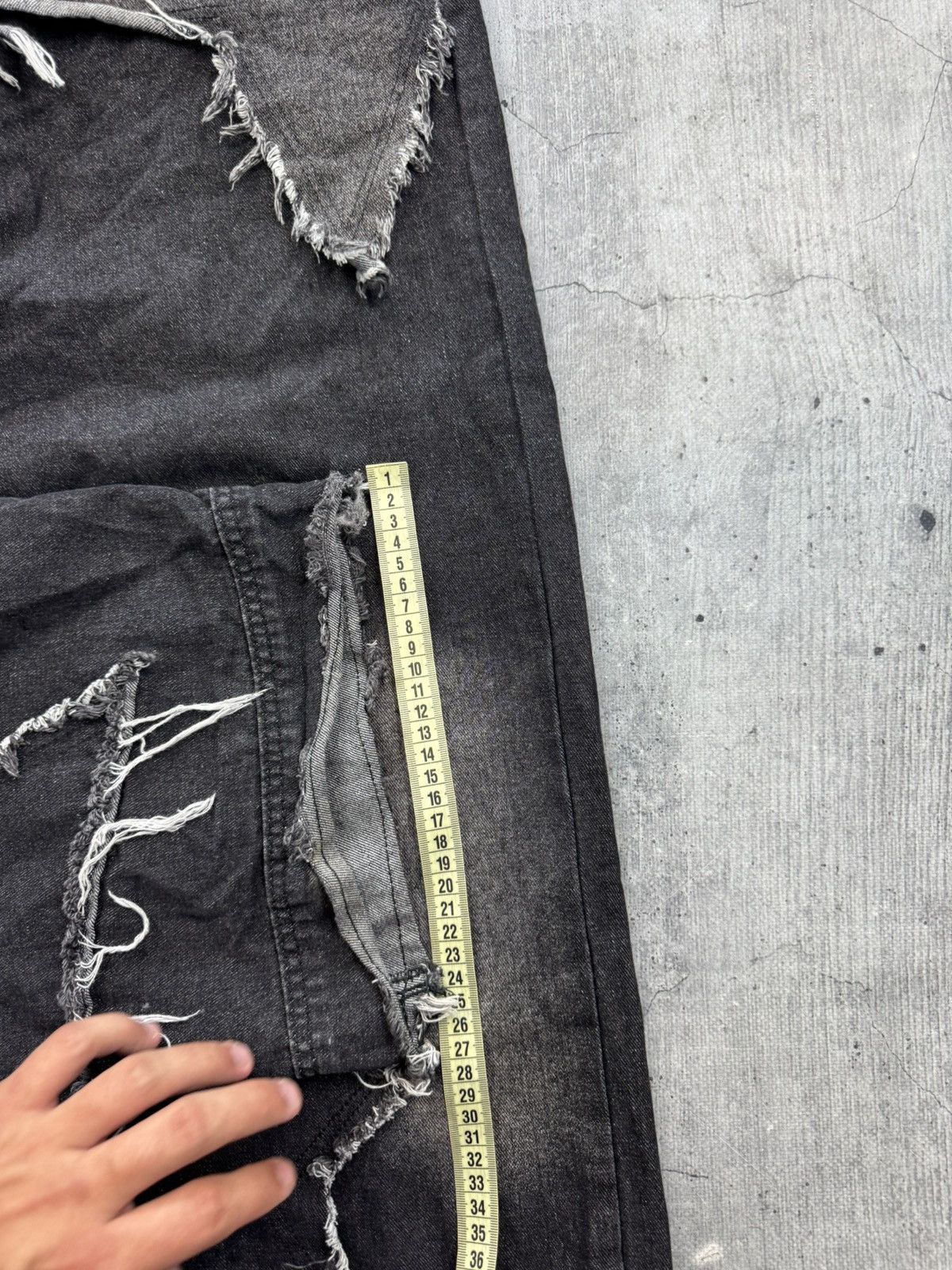 Japanese Brand Y2K Avant Garde Baggy Denim Jeans Streetwear Hype Size US 32 / EU 48 - 4 Thumbnail