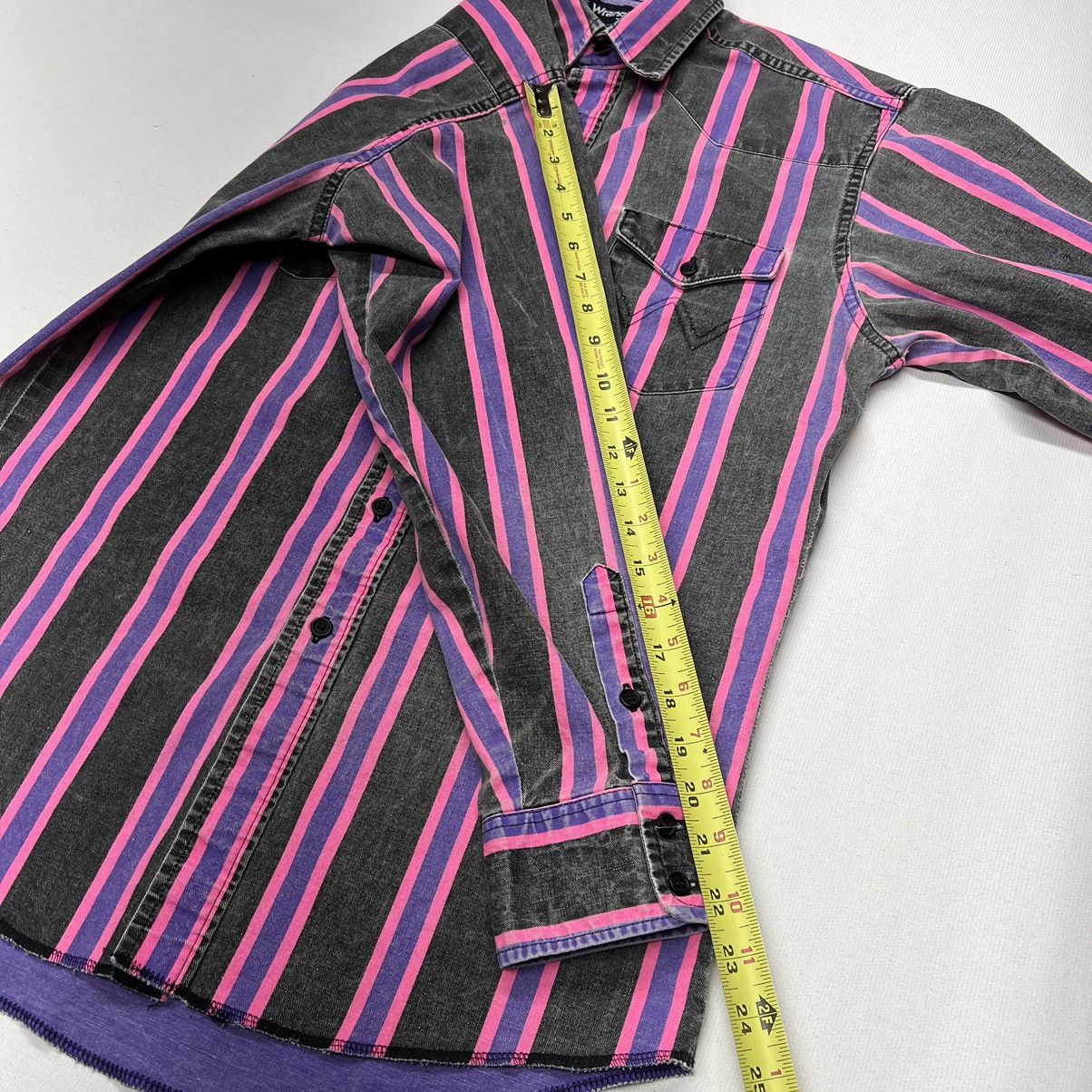 Vintage × Wrangler Wrangler Brushpopper Shirt 15.5 33 Pink Purple Western Rodeo Size US M / EU 48-50 / 2 - 18 Thumbnail