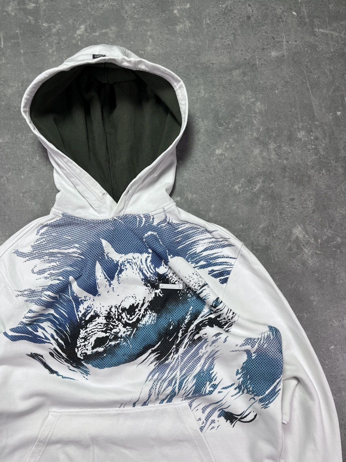 Ecko Unltd. Ecko Unlimited Y2K 3D Rhino Logo Zip Hoodie XL White Size US XL / EU 56 / 4 - 4 Thumbnail