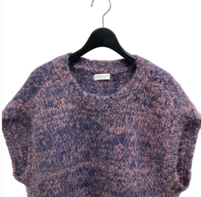Dries Van Noten Dries Van Noten Purple camel hair knitted yarn-dyed sweate Size XS / US 0-2 / IT 36-38 - 3 Thumbnail