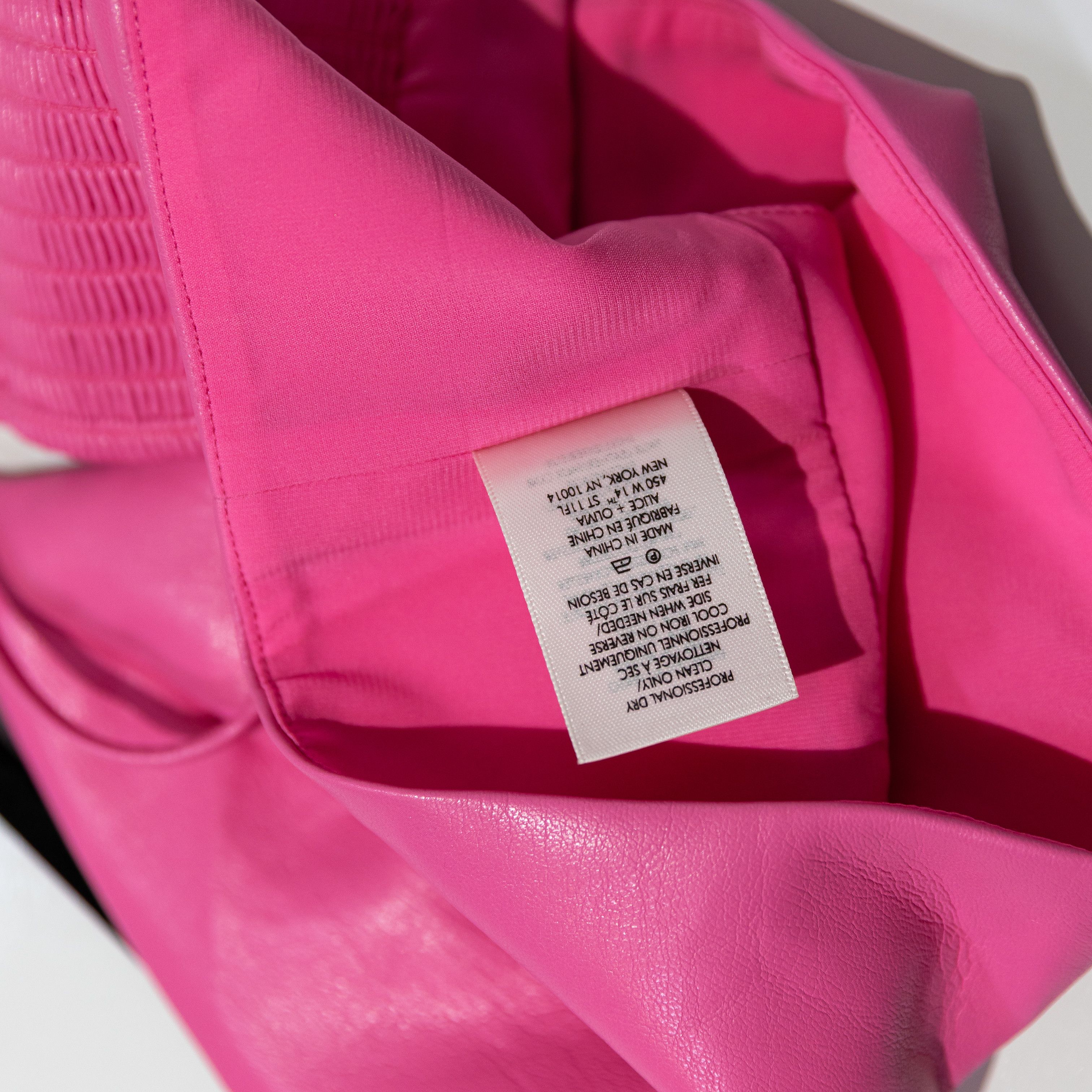 Alice + Olivia NEW Alice And Olivia Carli Faux Vegan Size M / US 6-8 / IT 42-44 - 3 Thumbnail